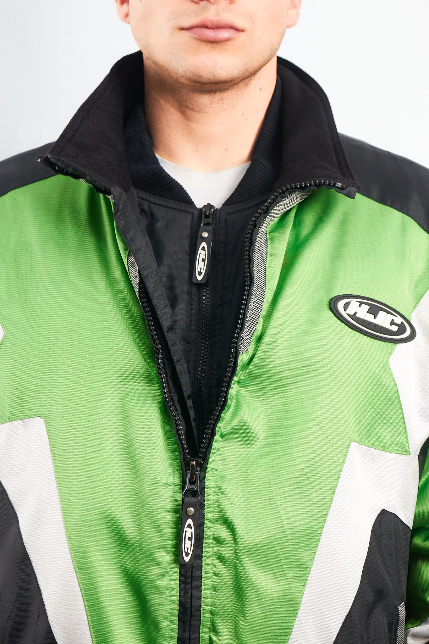 1990 Vintage HJC Puffer Moto Jacket (XL)