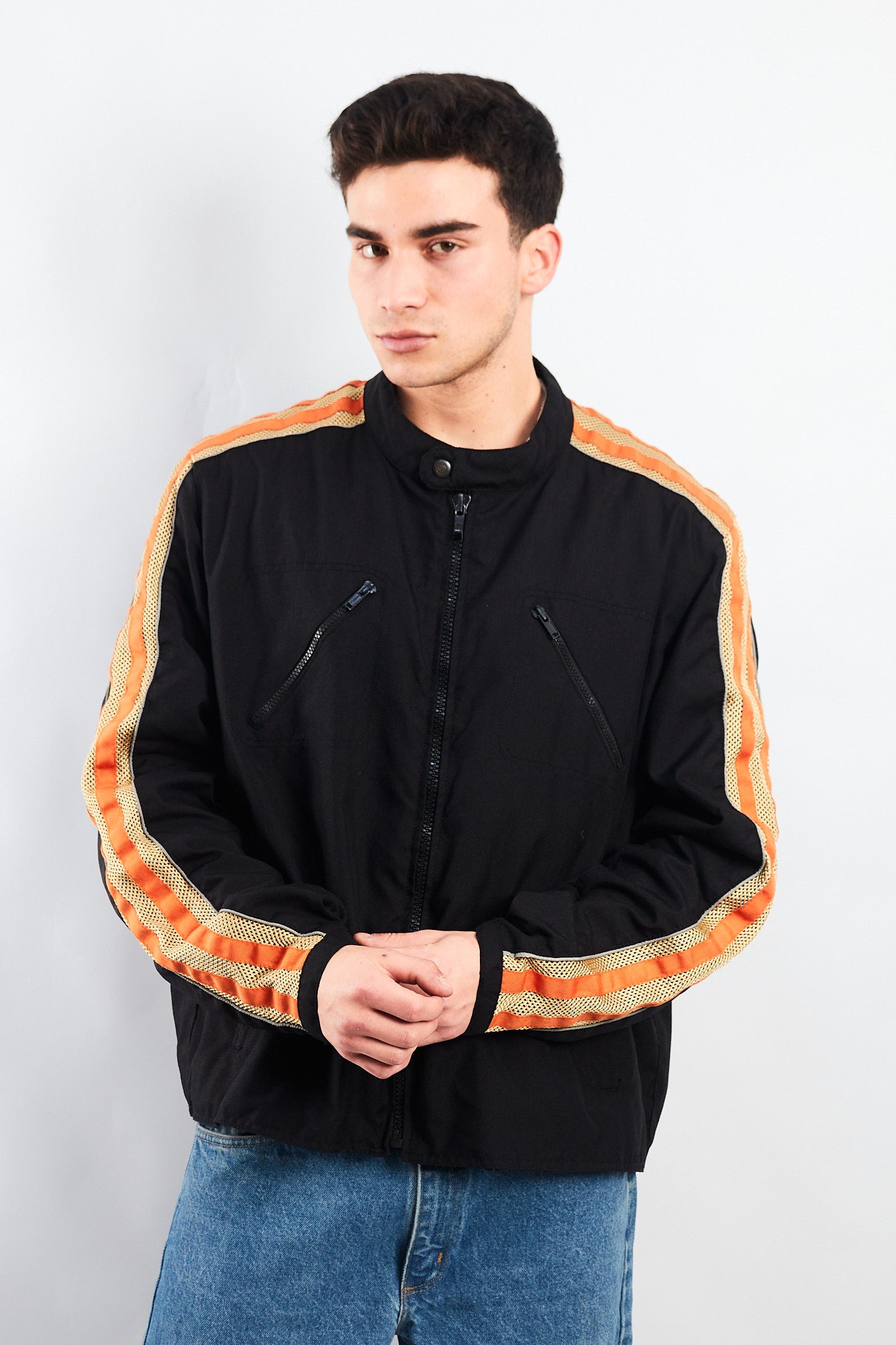 Vintage Type Harley Motorcycle Jacket (XL)