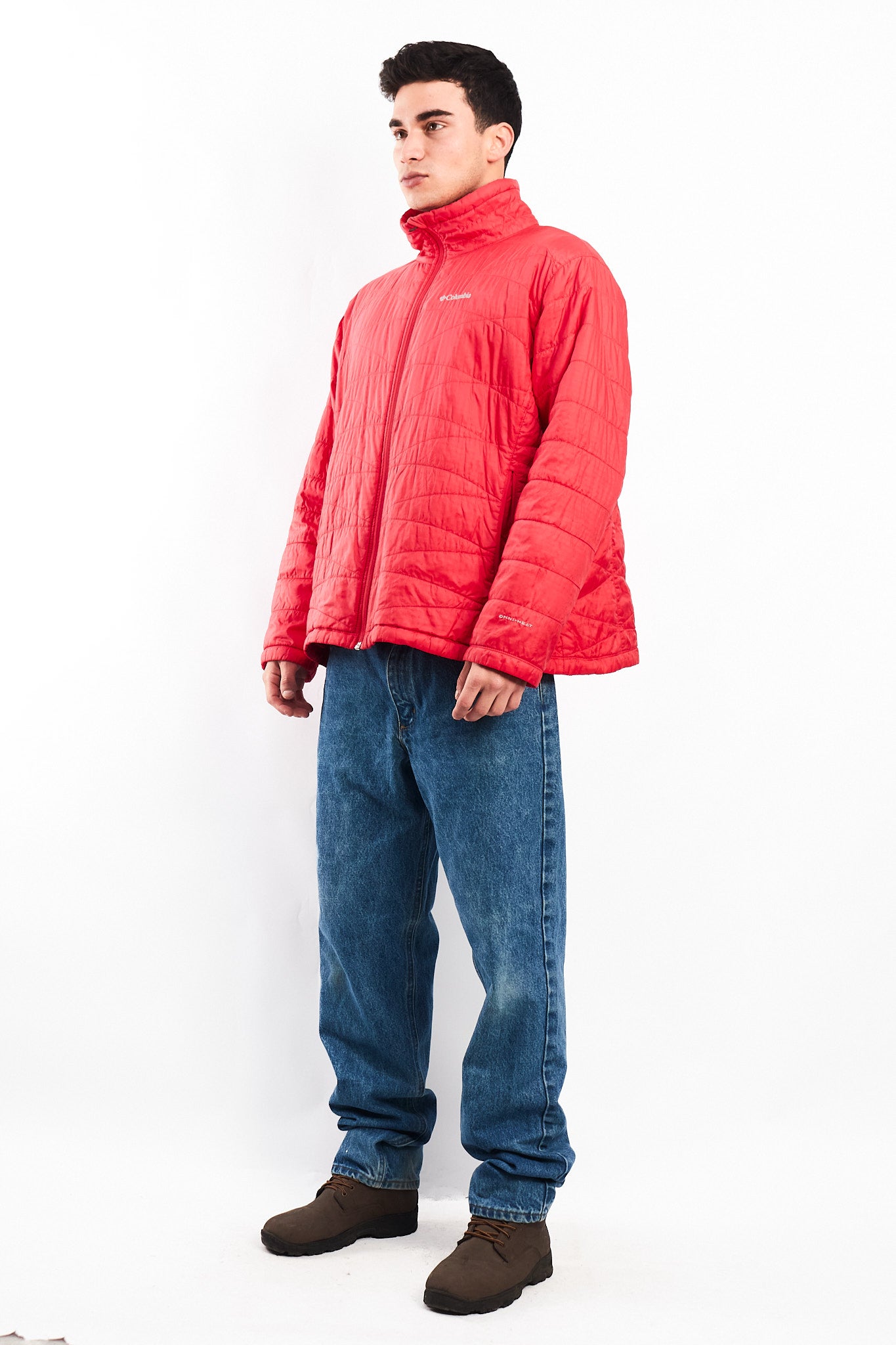 2000 Columbia Omniheat Salmon Puffer Jacket (L/XL)