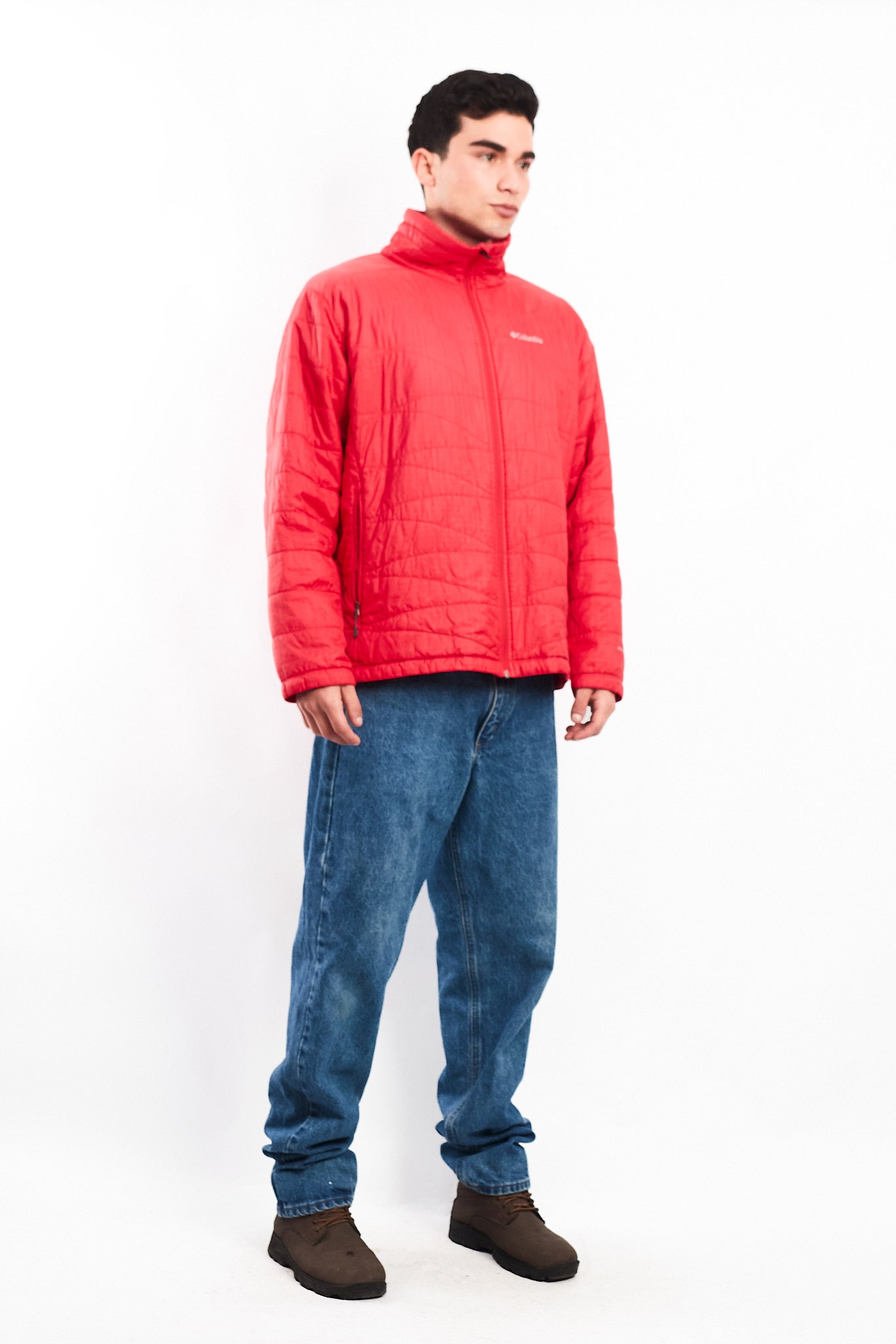 2000 Columbia Omniheat Salmon Puffer Jacket (L/XL)