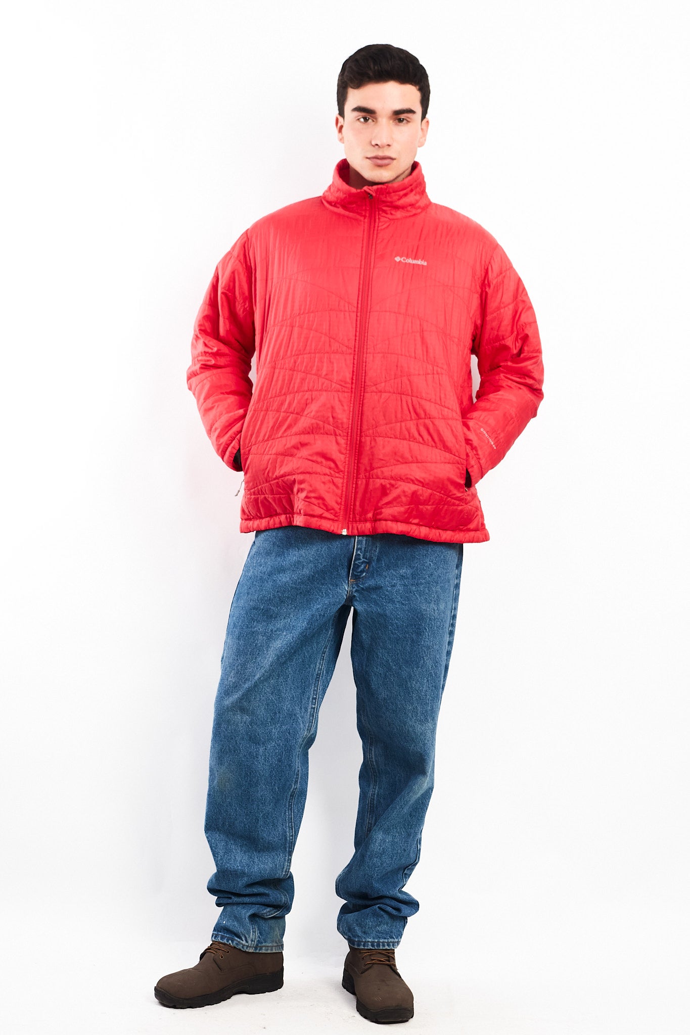 2000 Columbia Omniheat Salmon Puffer Jacket (L/XL)