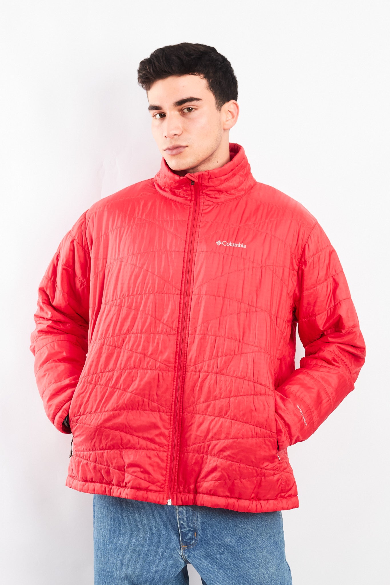 2000 Columbia Omniheat Salmon Puffer Jacket (L/XL)