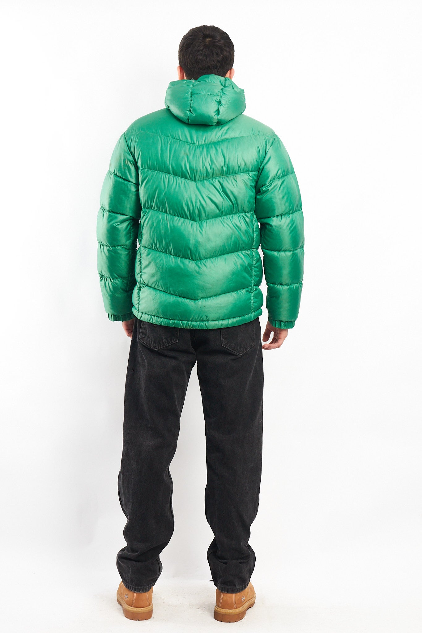 2000 Columbia Impermeable Citrus Green Down Puffer Jacket (M)