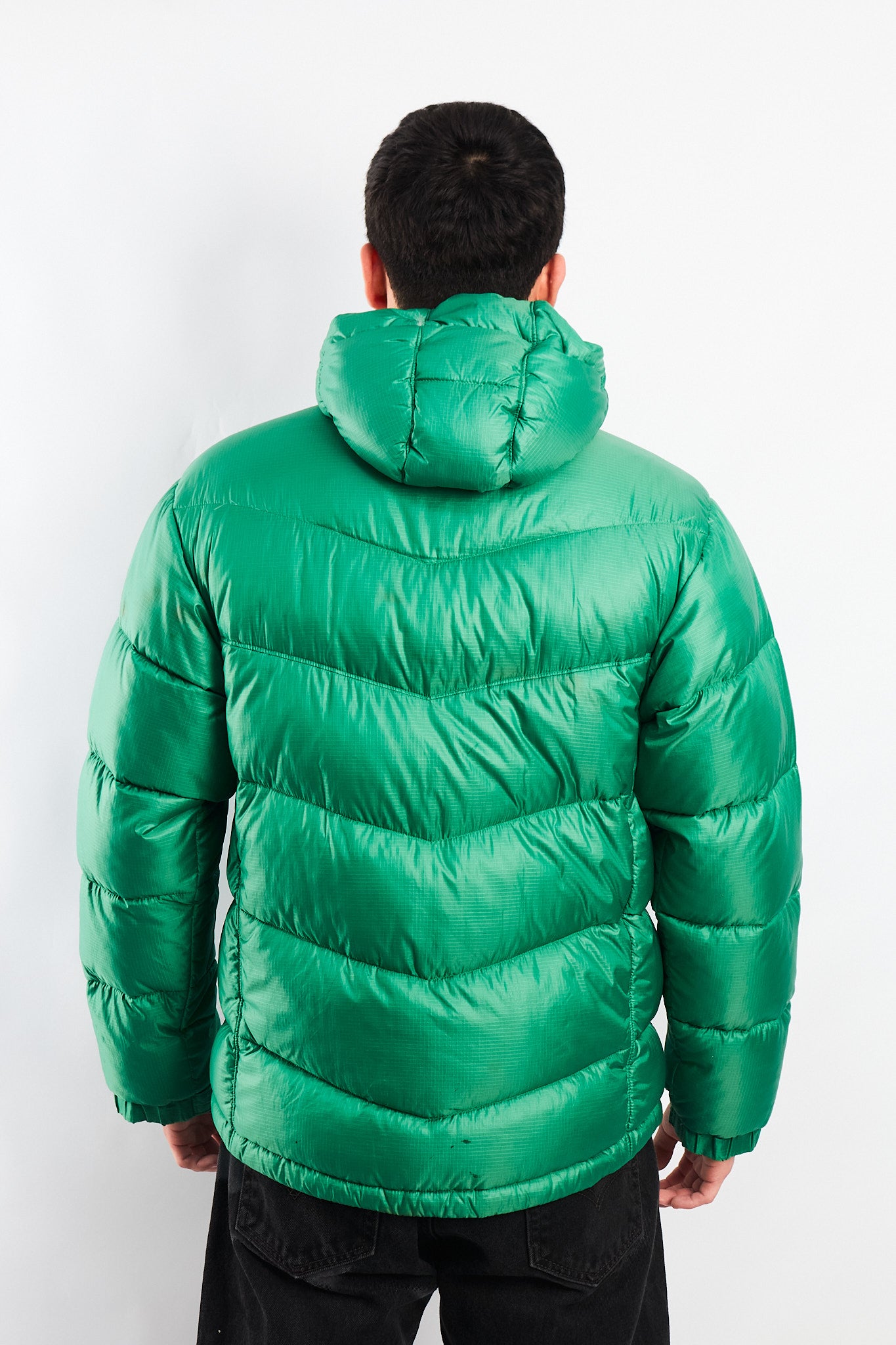 2000 Columbia Impermeable Citrus Green Down Puffer Jacket (M)