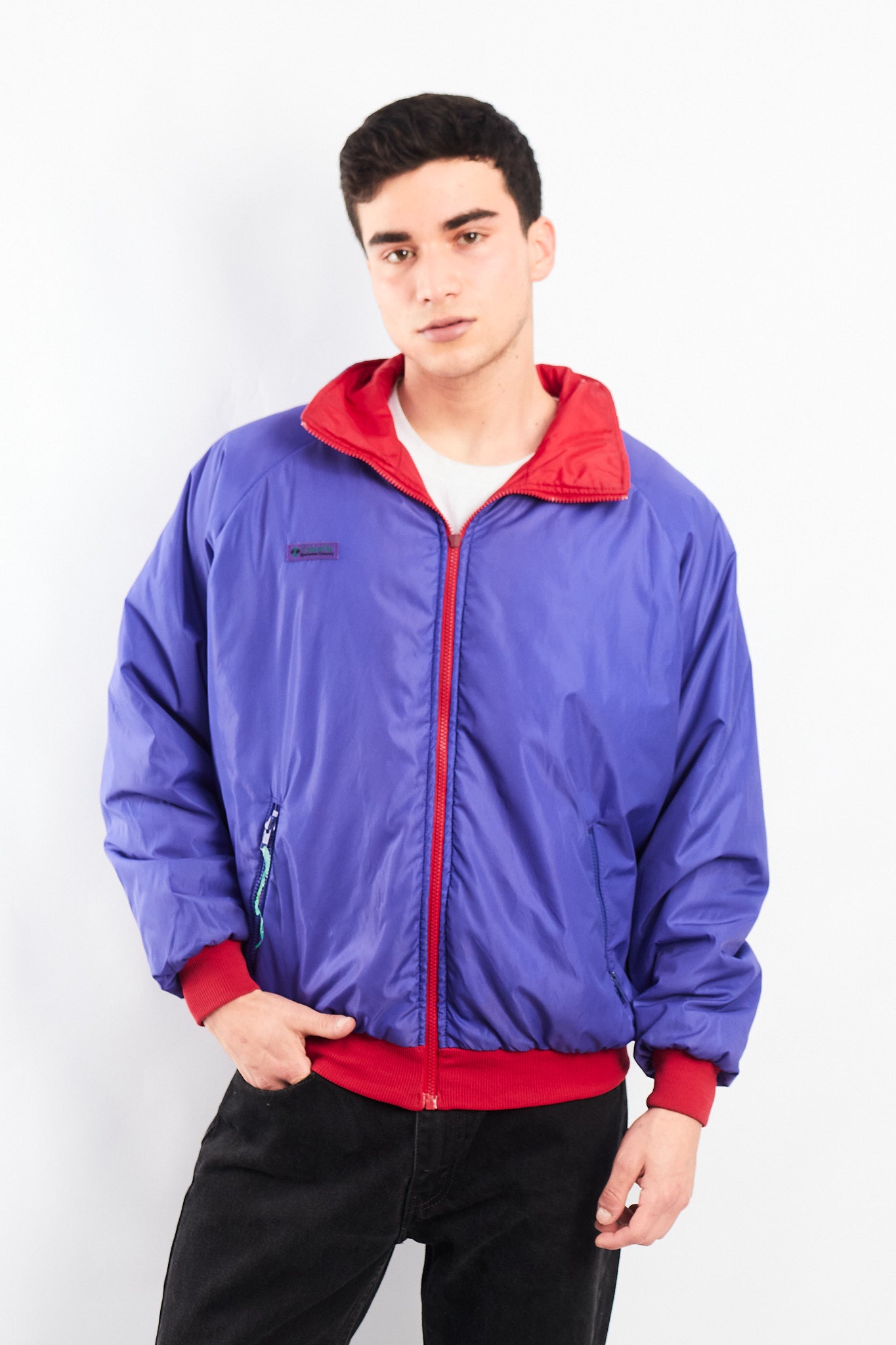 1990 Columbia Radial Sleeve Impermeable Reversible Padded Jacket (M/L)