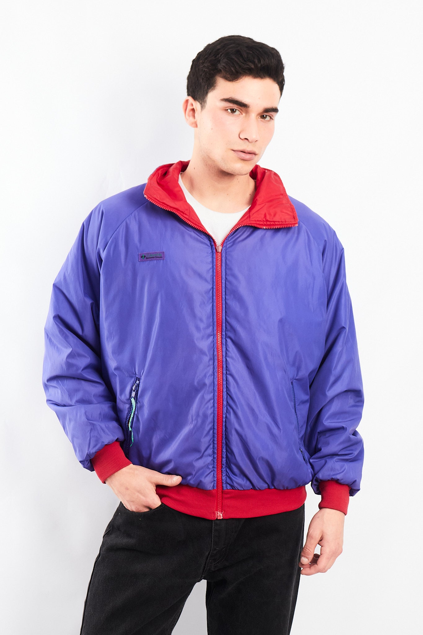1990 Columbia Radial Sleeve Impermeable Reversible Padded Jacket (M/L)