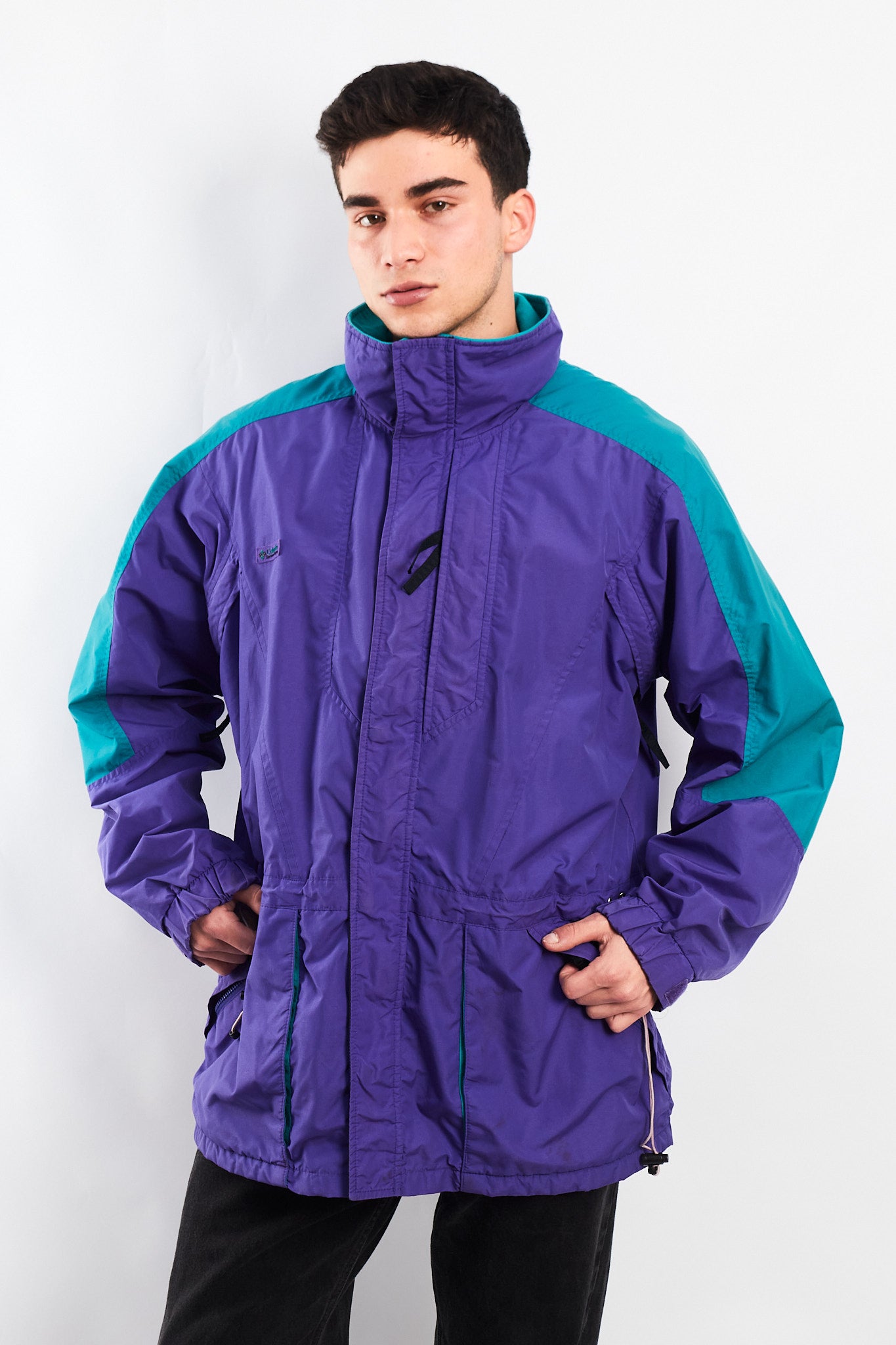 1990 Vintage Columbia Radial Sleeve Retro Parka (L)