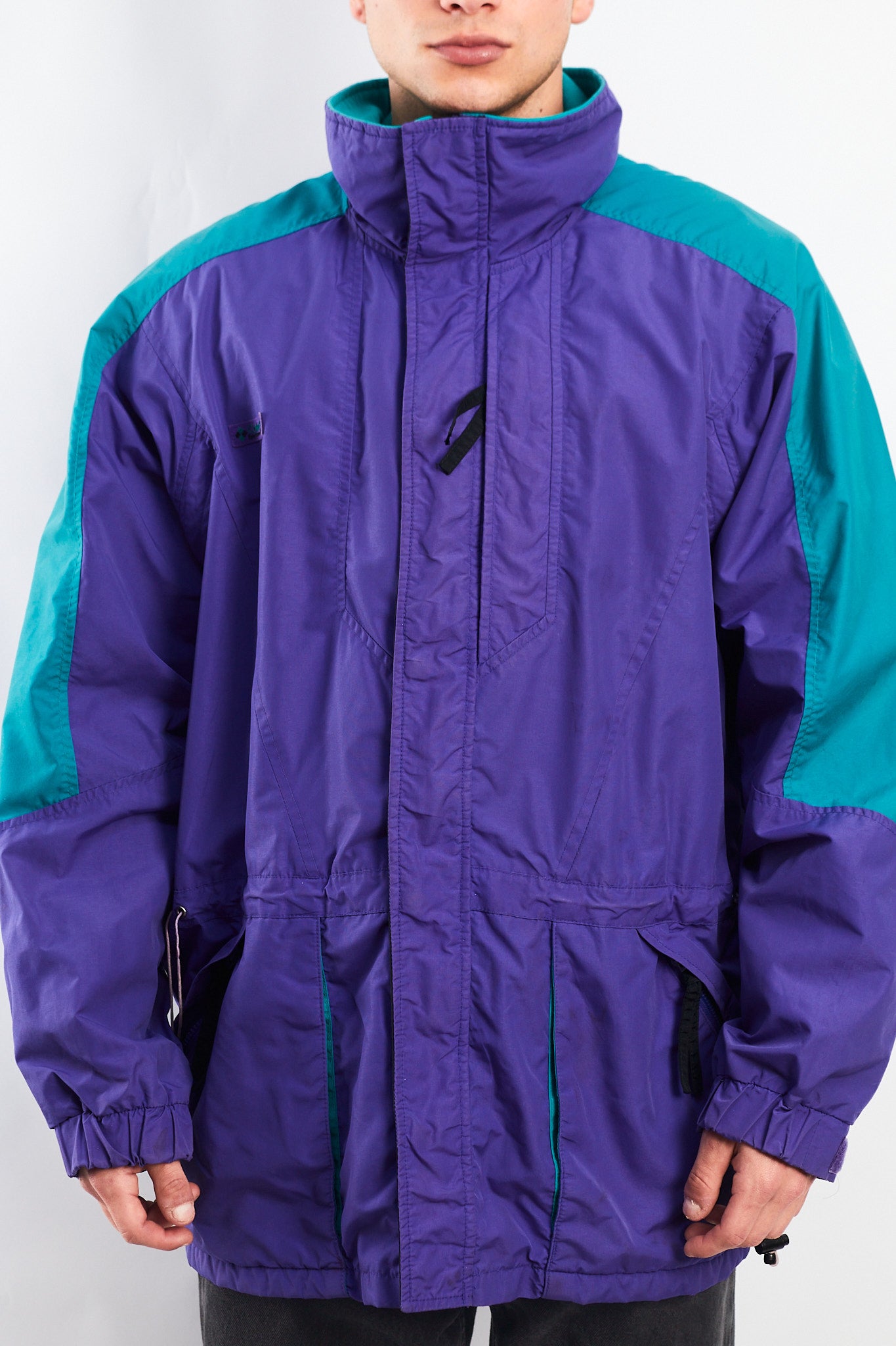 1990 Vintage Columbia Radial Sleeve Retro Parka (L)