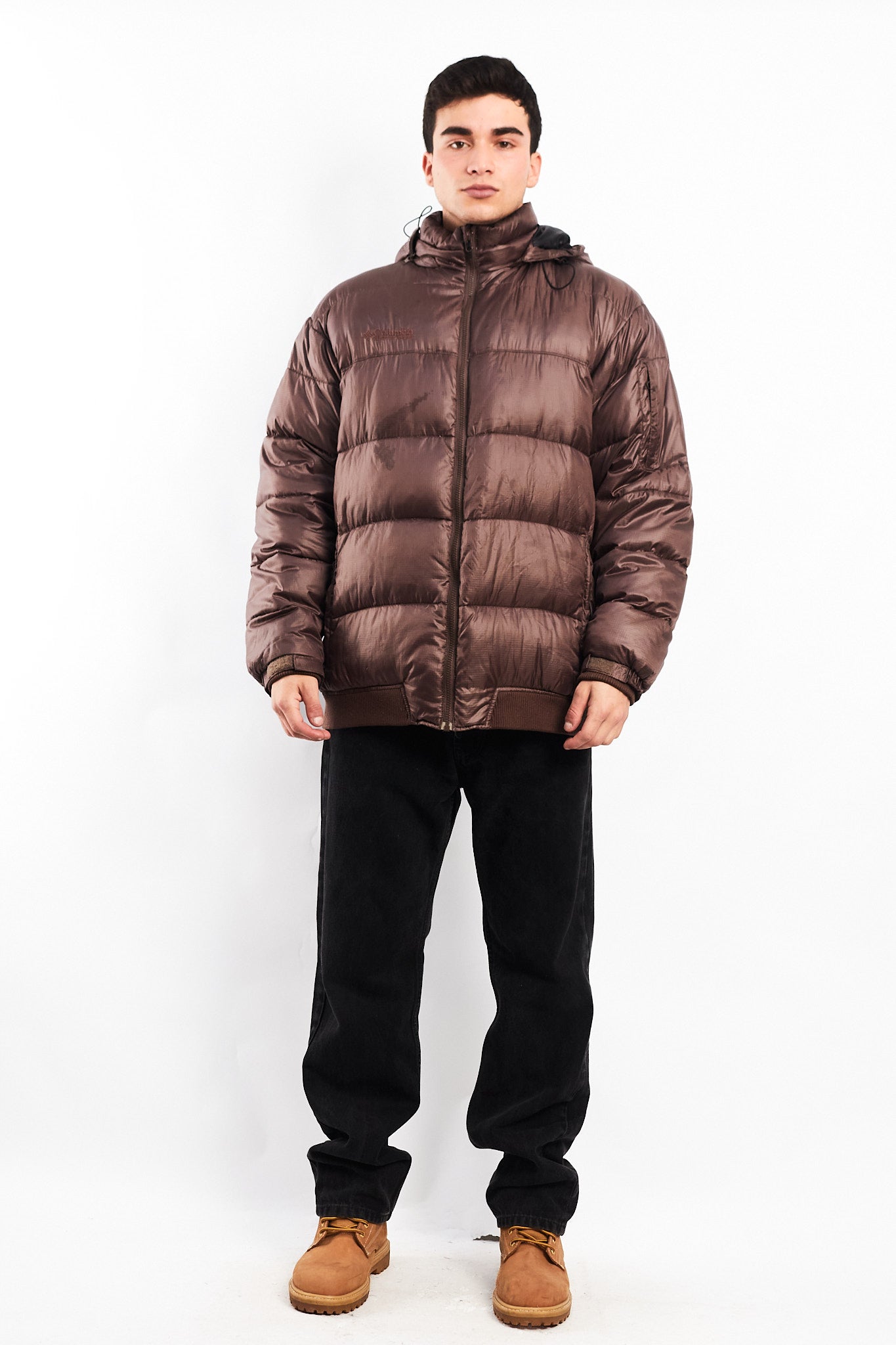 2000 Columbia Impermeable Down Chocolate Puffer Jacket (L)