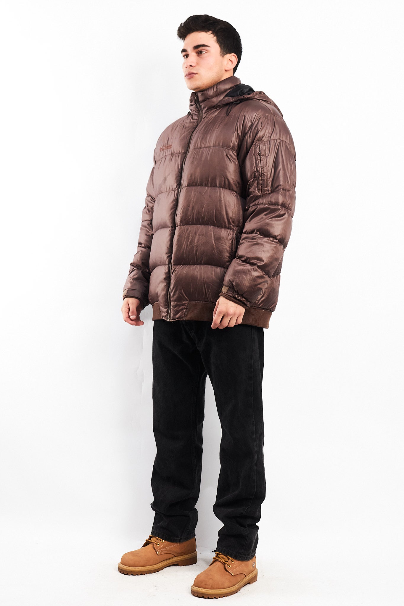 2000 Columbia Impermeable Down Chocolate Puffer Jacket (L)