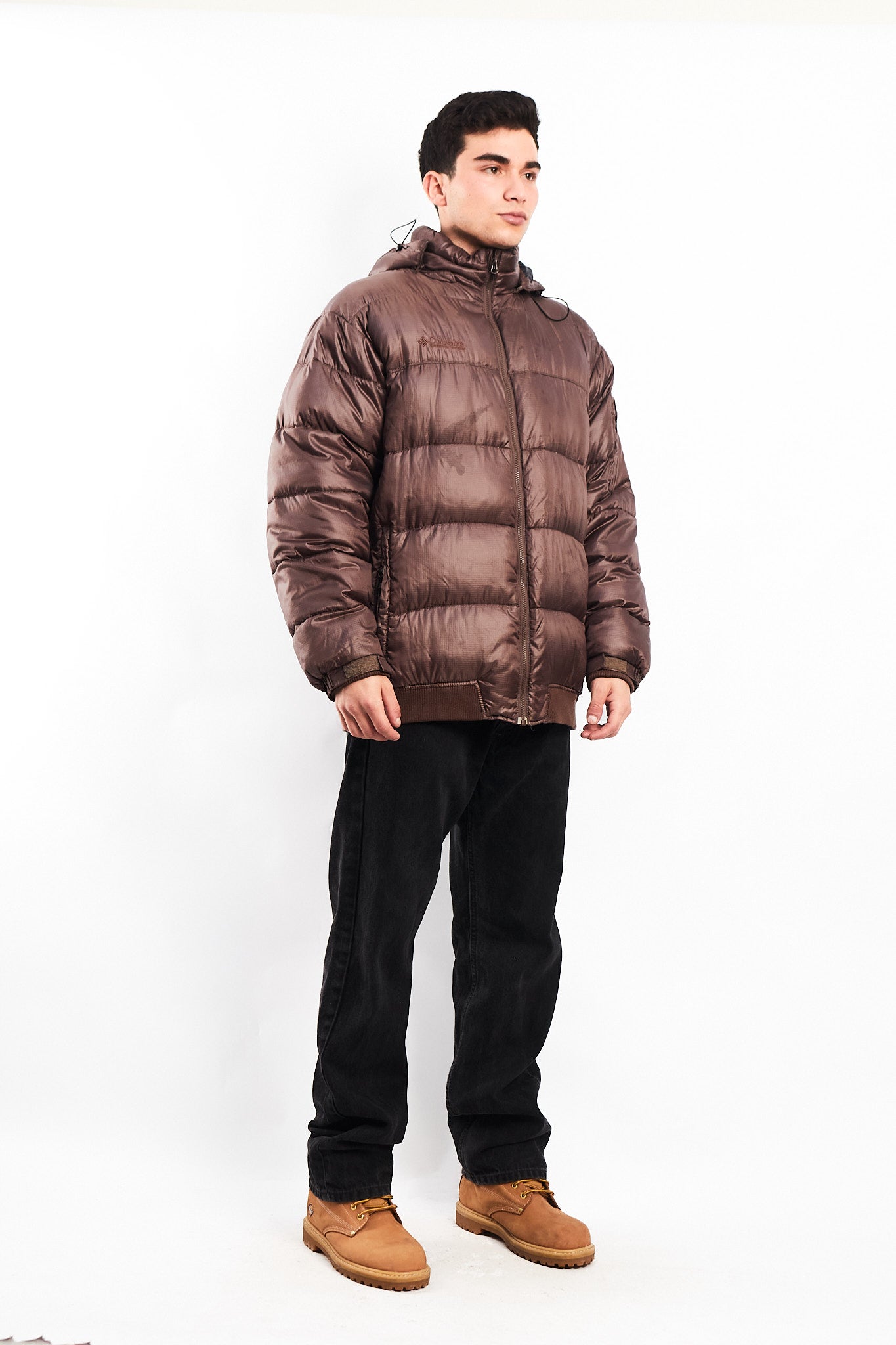 2000 Columbia Impermeable Down Chocolate Puffer Jacket (L)