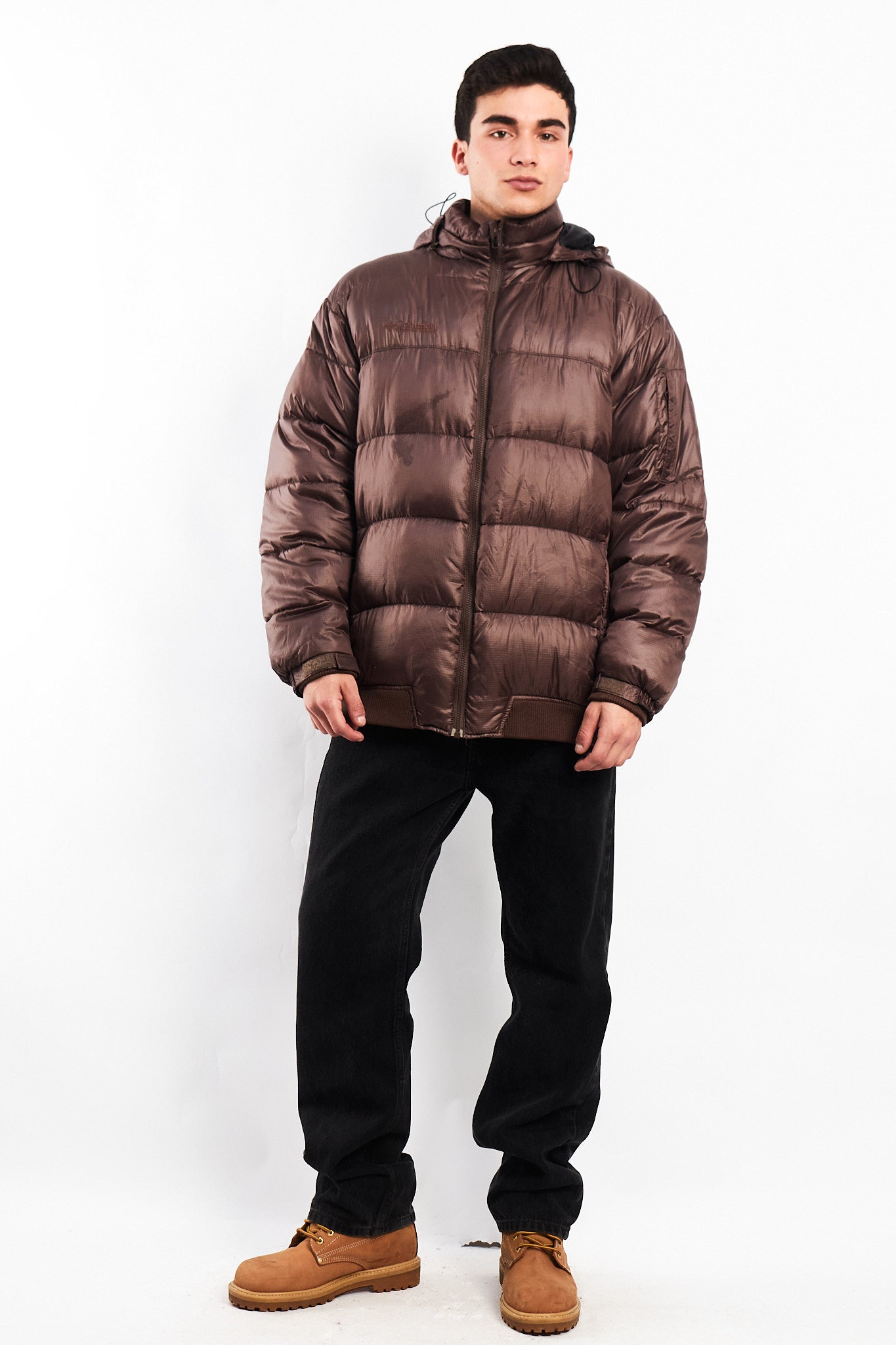 2000 Columbia Impermeable Down Chocolate Puffer Jacket (L)