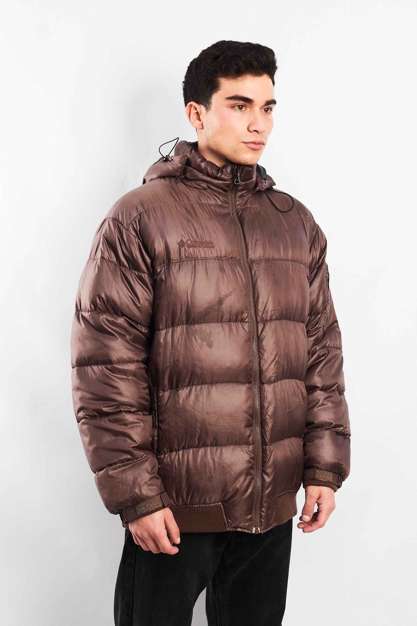 2000 Columbia Impermeable Down Chocolate Puffer Jacket (L)