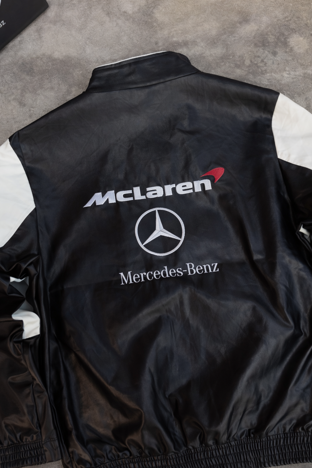 Mercedes Vegan Leather Racing Jacket
