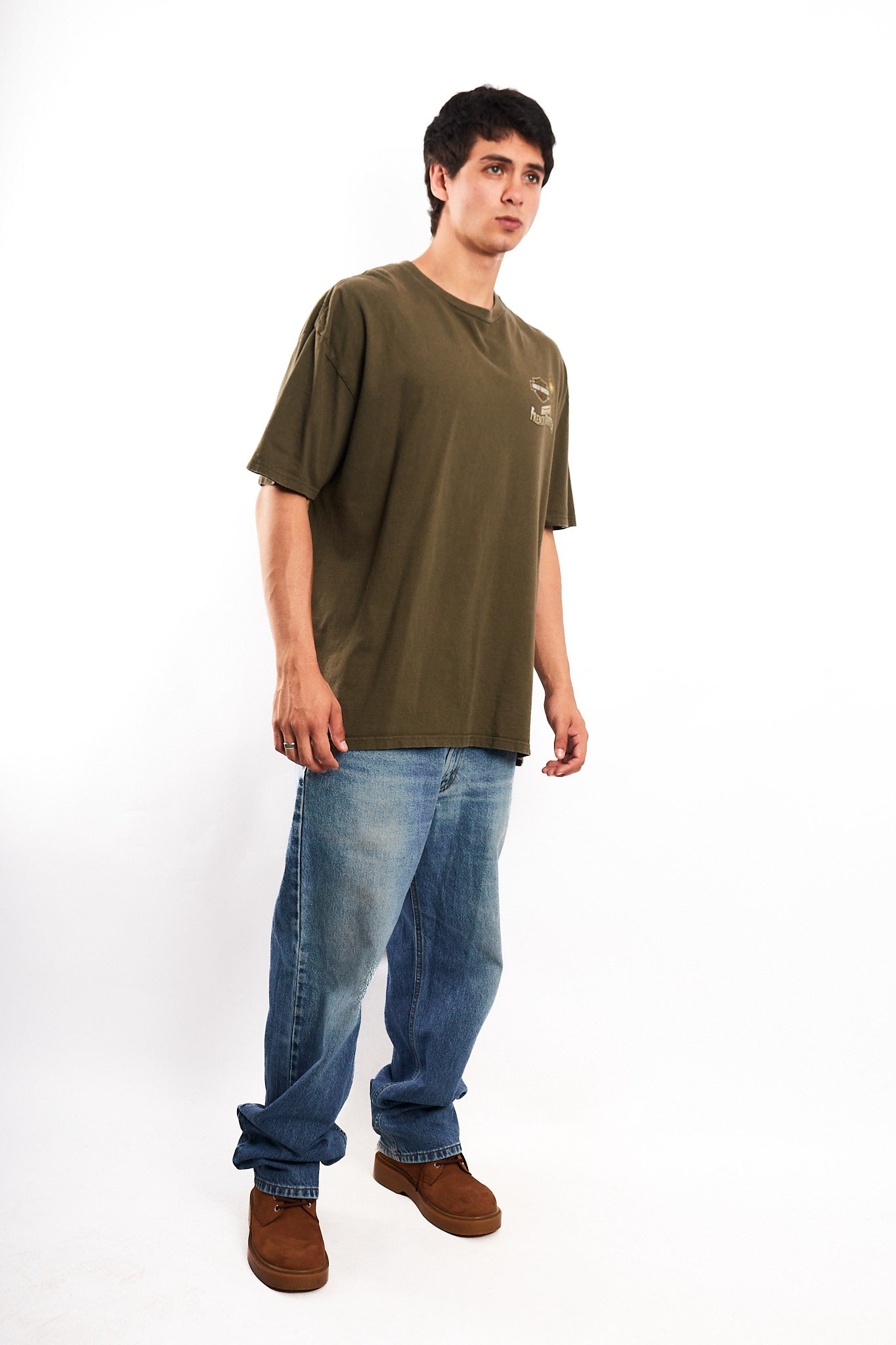 2017 Harley Davidson Olive Green Bourbon Bar Tee (L/XL)