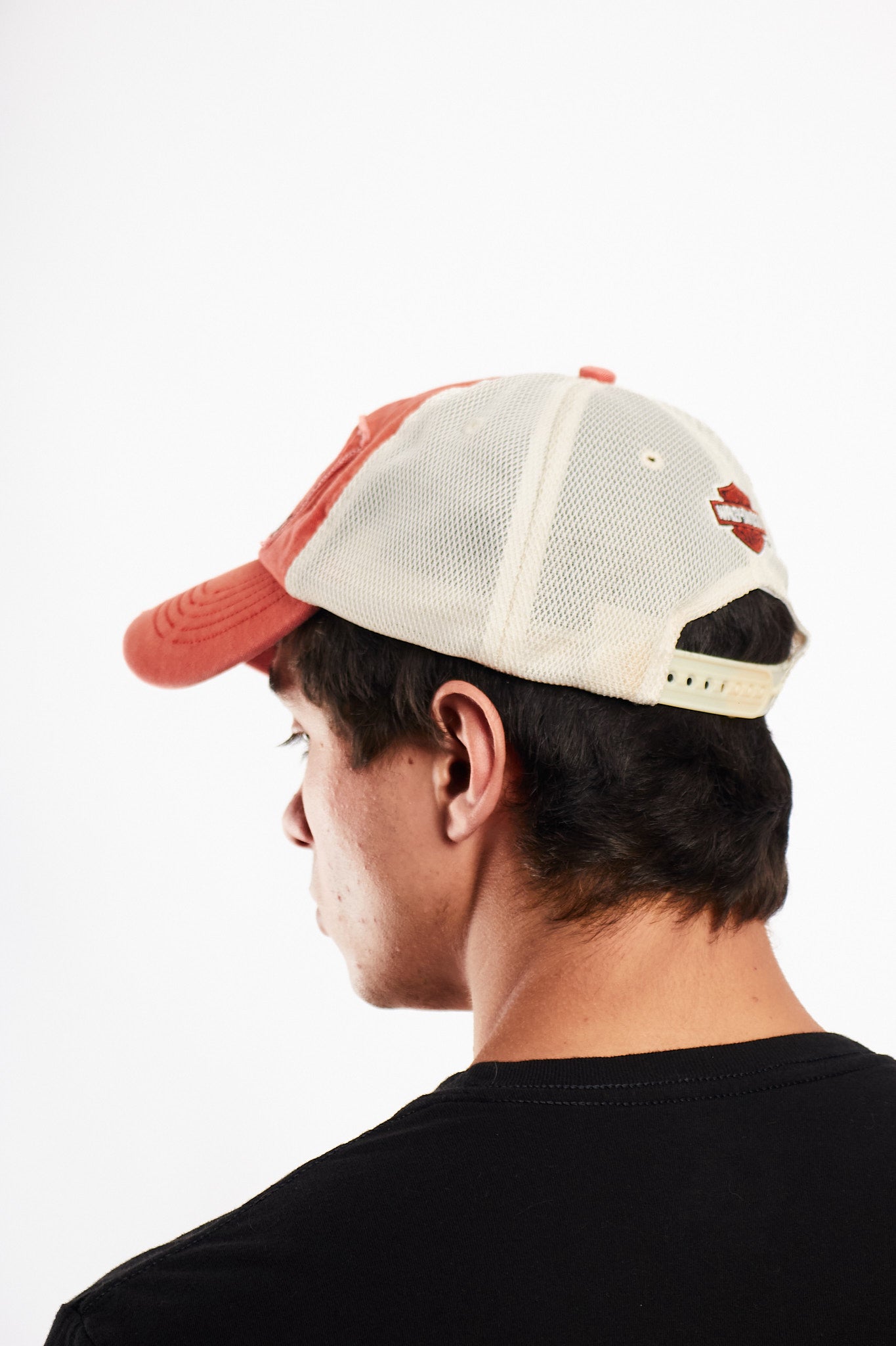 Vintage Harley Davidson Racing Trucker Cap