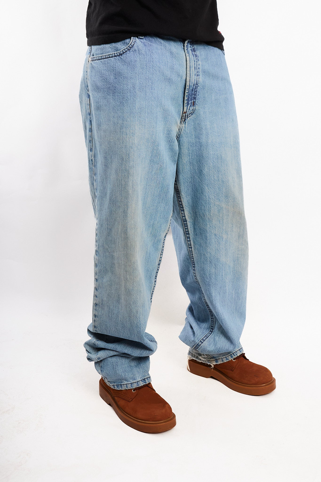 2000 Vintage Y2K Harley Davidson Light Blue Baggy Jean (36/38)
