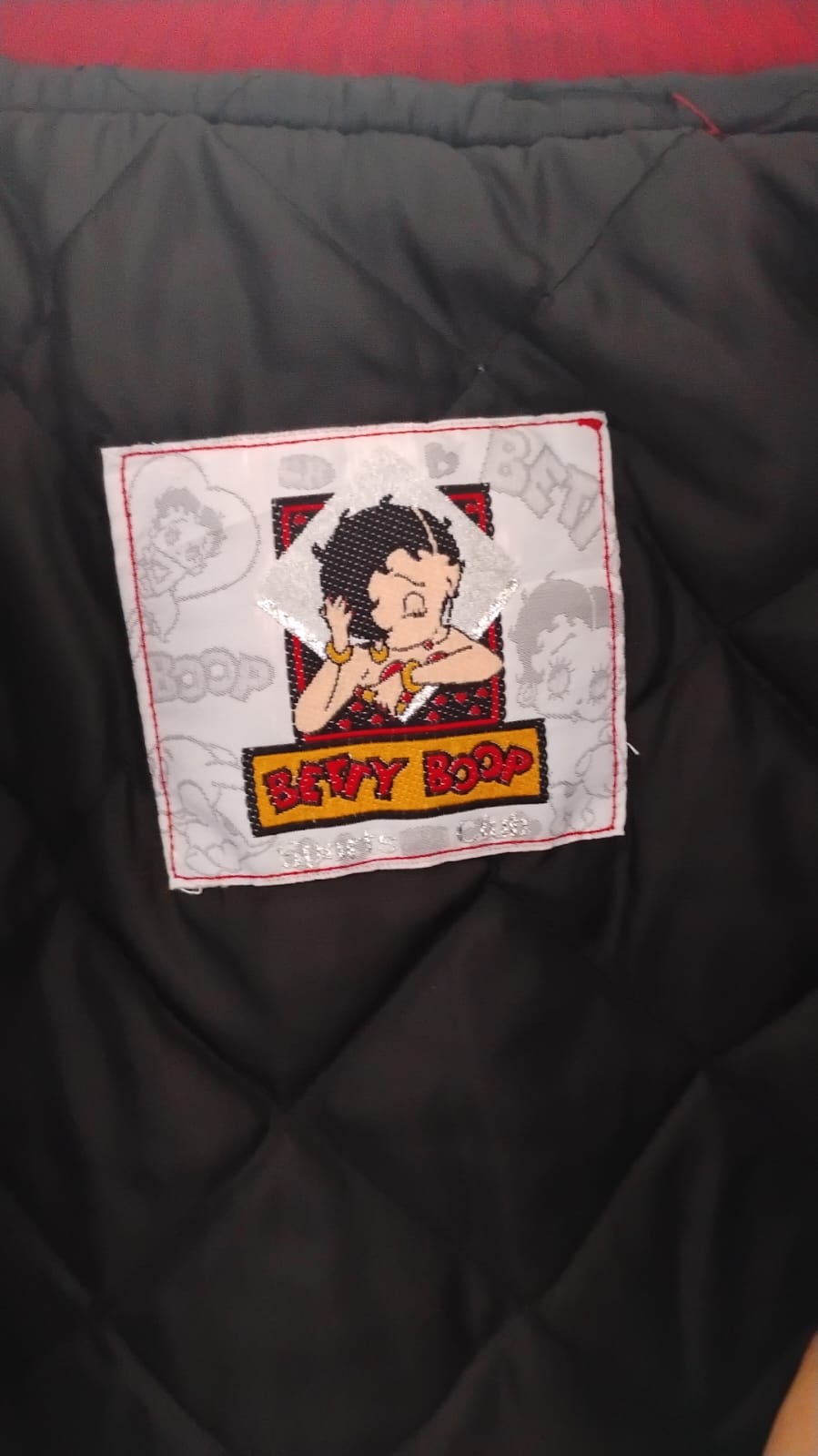1990 Betty Boop Leather Varsity Jacket (M)