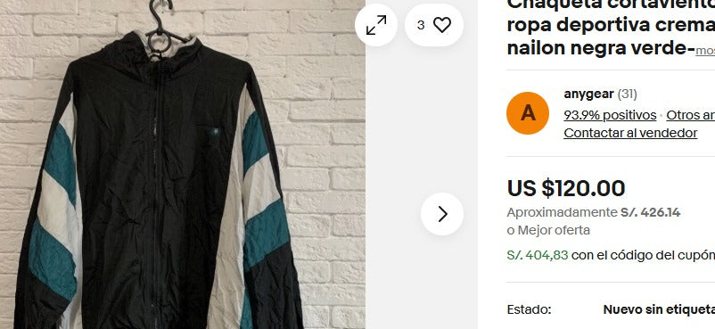 1990 Vintage Givenchy Activewear Bomber Jacket (L)