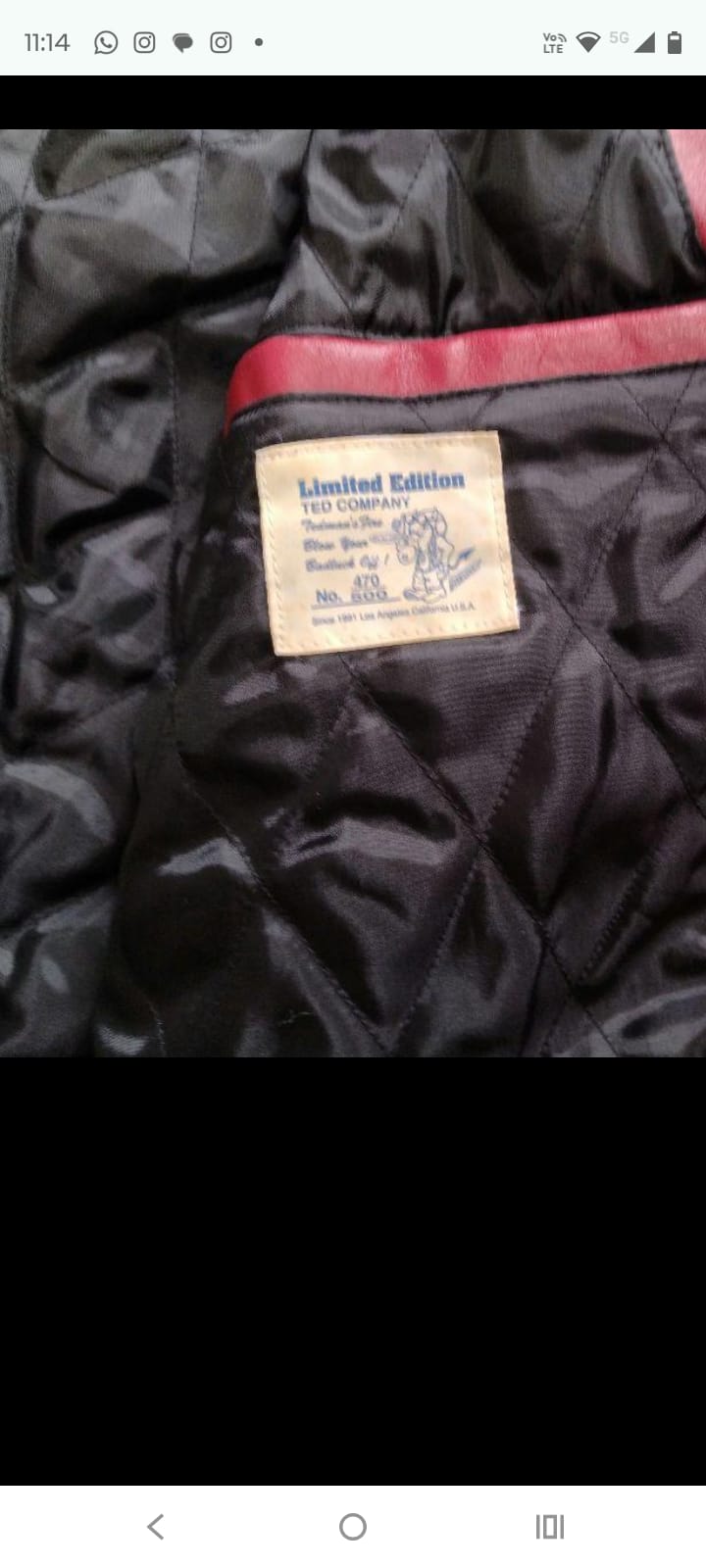1991 Vintage Tedman Limited Edition Biker Leather Jacket (M/L)