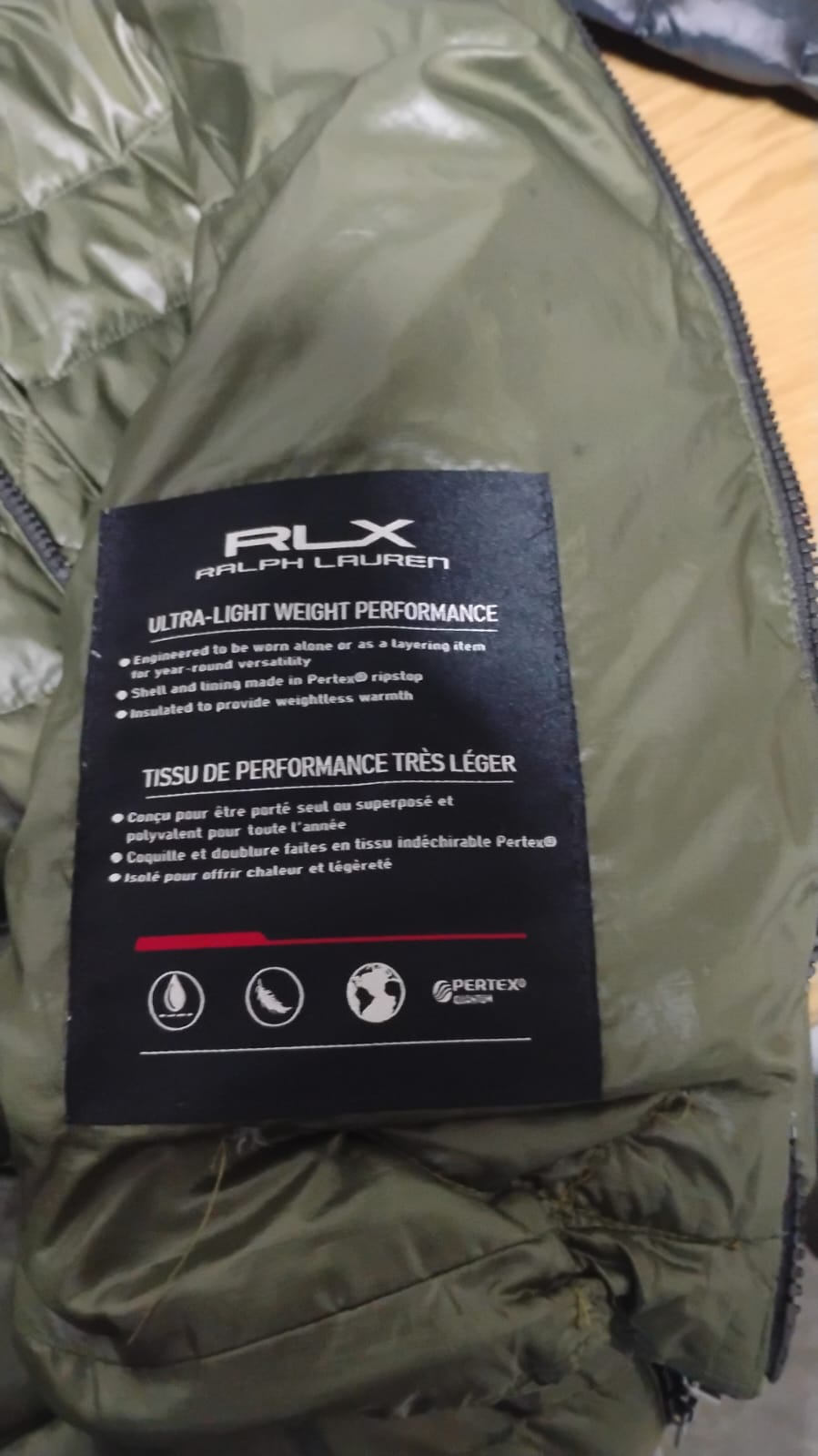 2010 Polo RLX Waterproof Ultra Light weight Down Puffer Jacket (M/L)