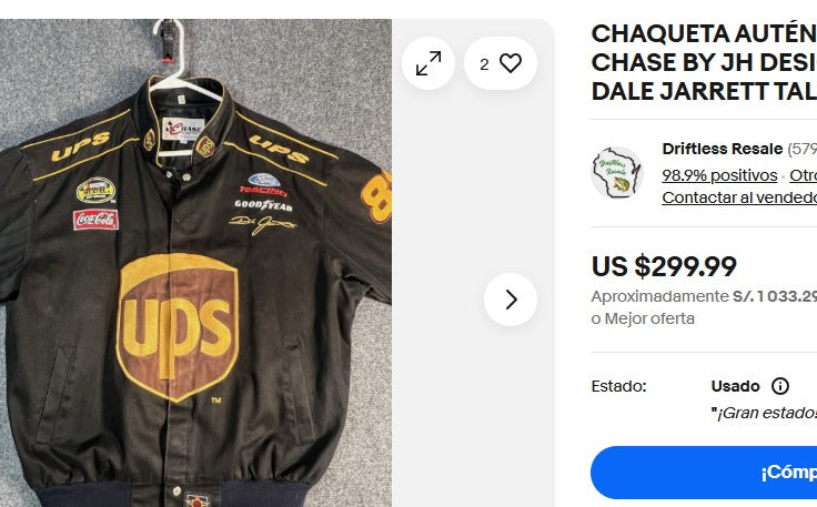 2004 Vintage Jeff Hamilton x Nascar Ford Racing Jacket (XL)