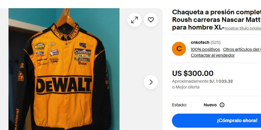 2008 Vintage Chase Driver Line Ford x Carhartt Nascar Racing Jacket (L/XL)