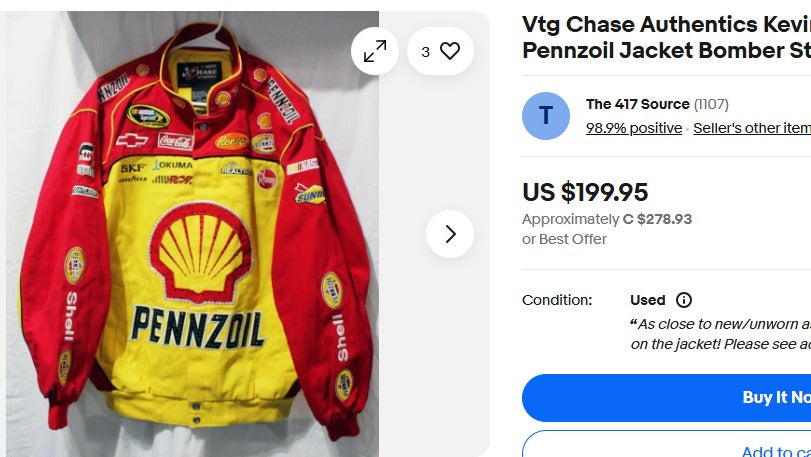 2011 Chase Chevrolet x Shell Nascar Racing Jacket (M)