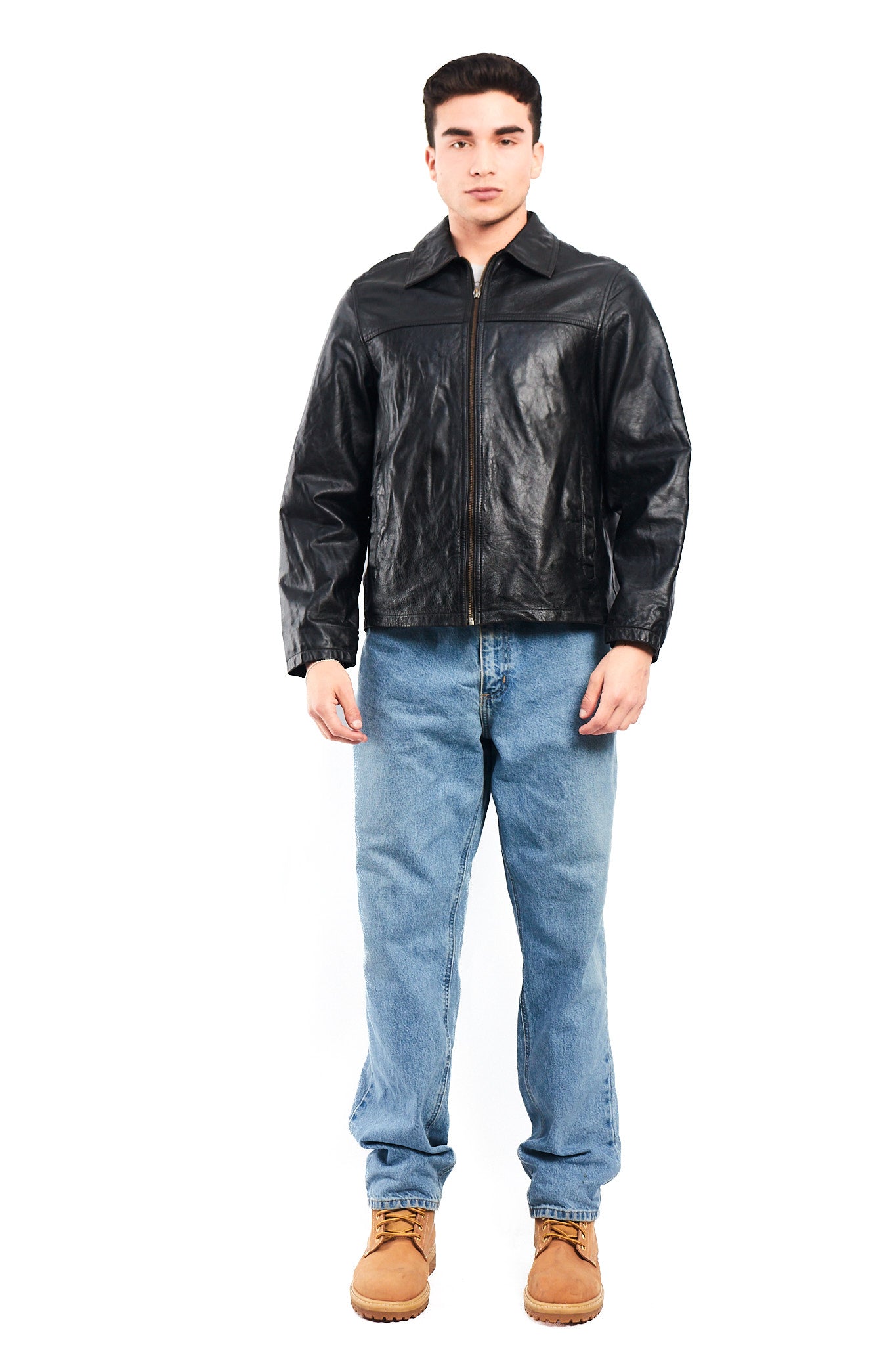 2000 Cowhide Leather Harrington Jacket (M)