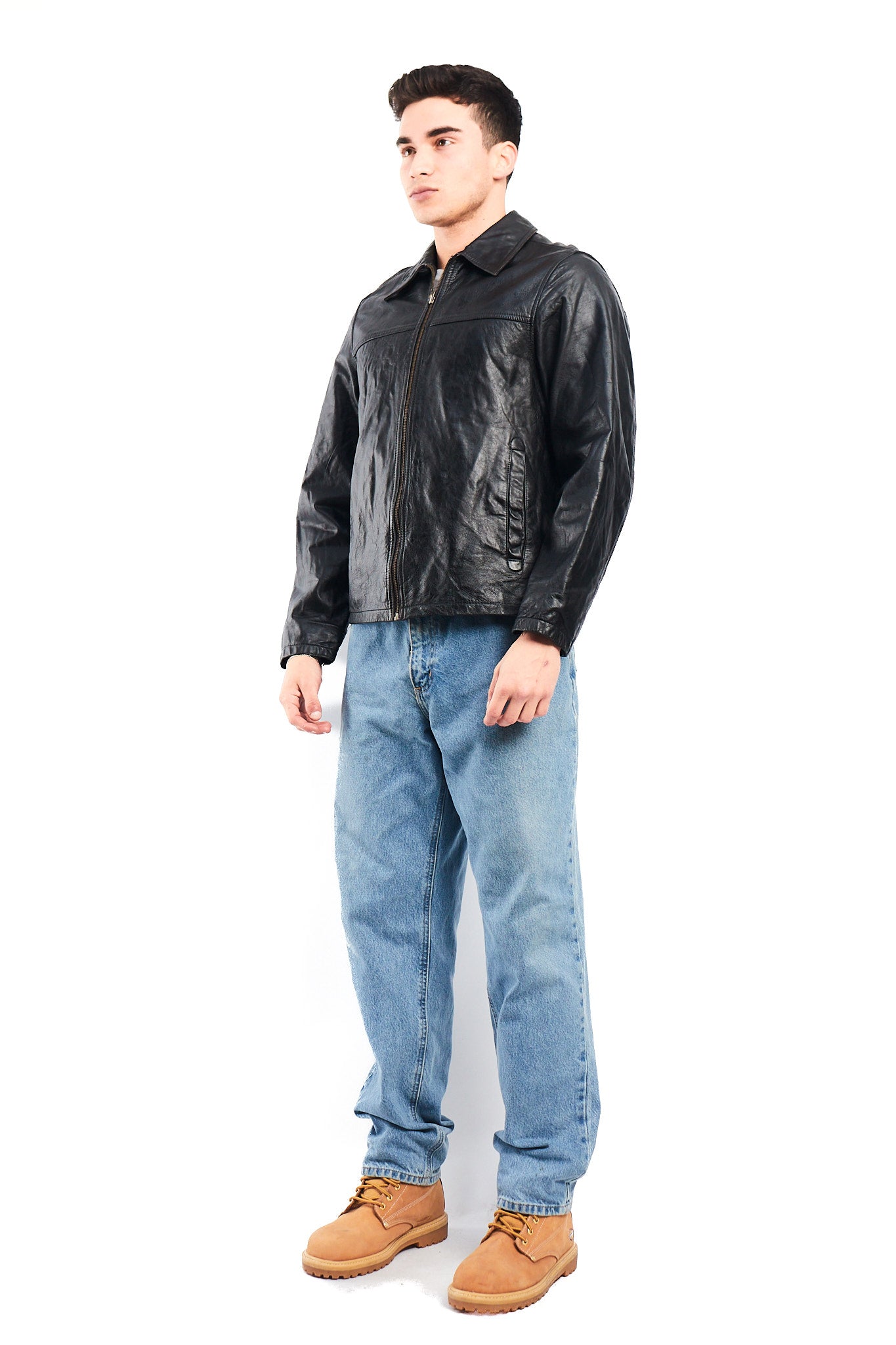 2000 Cowhide Leather Harrington Jacket (M)