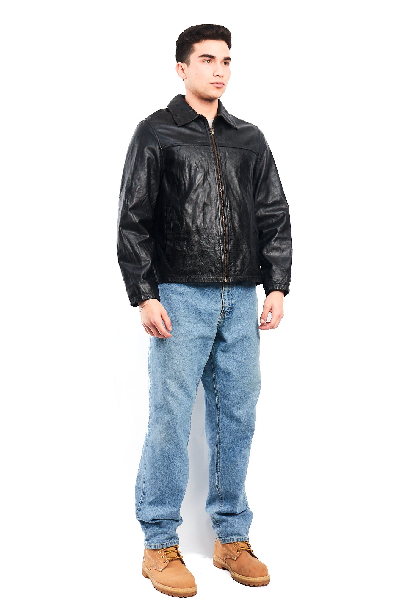 2000 Cowhide Leather Harrington Jacket (M)