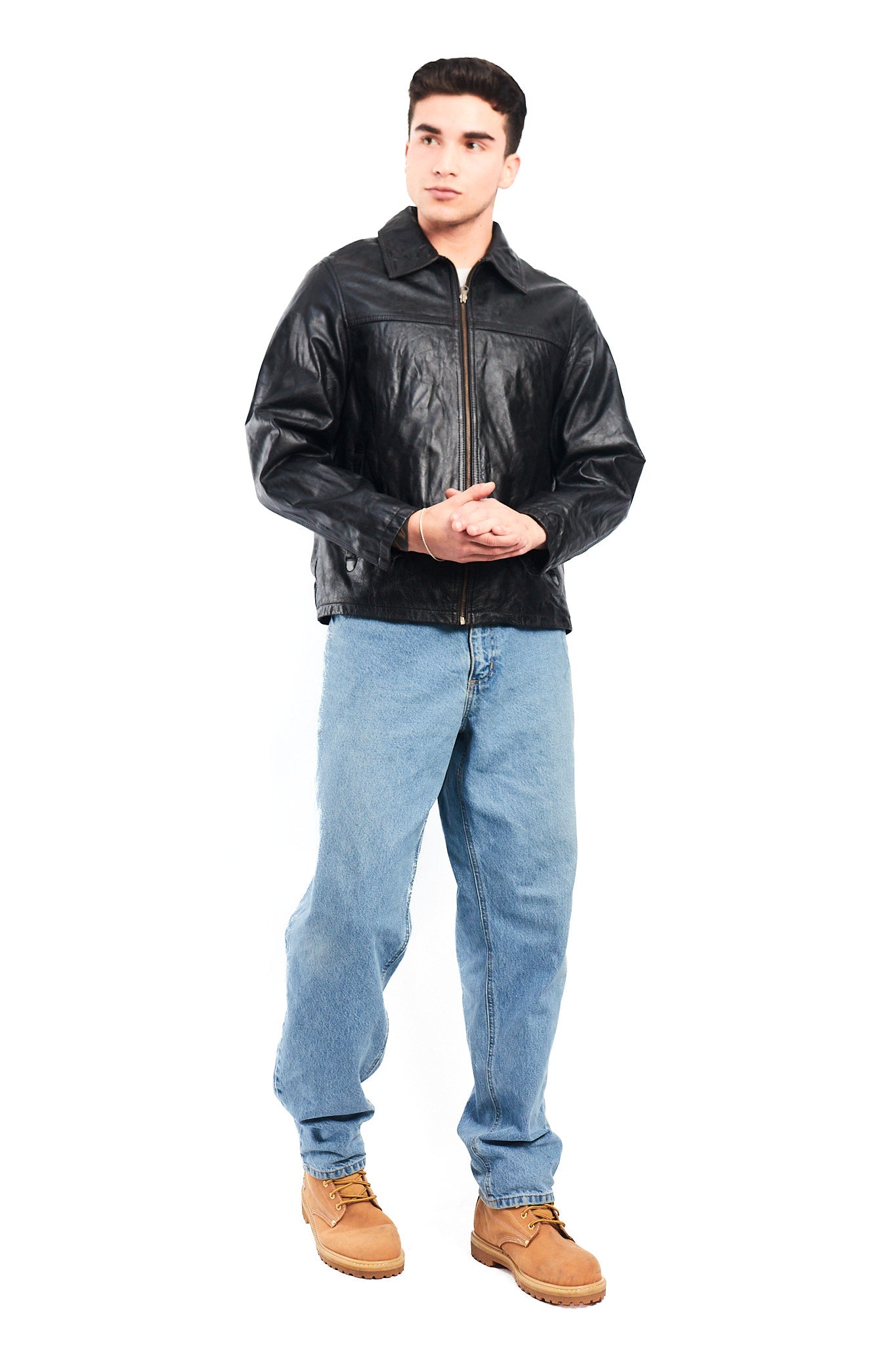 2000 Cowhide Leather Harrington Jacket (M)