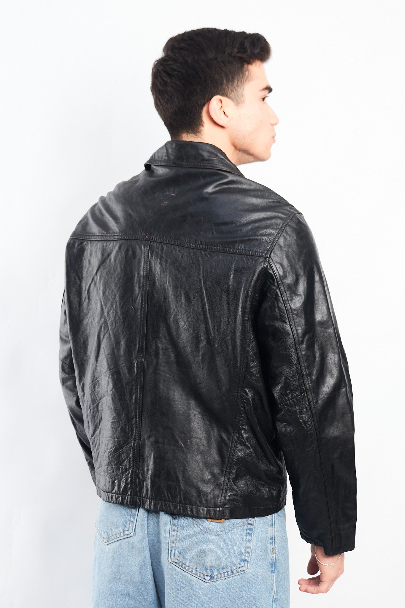 2000 Cowhide Leather Harrington Jacket (M)