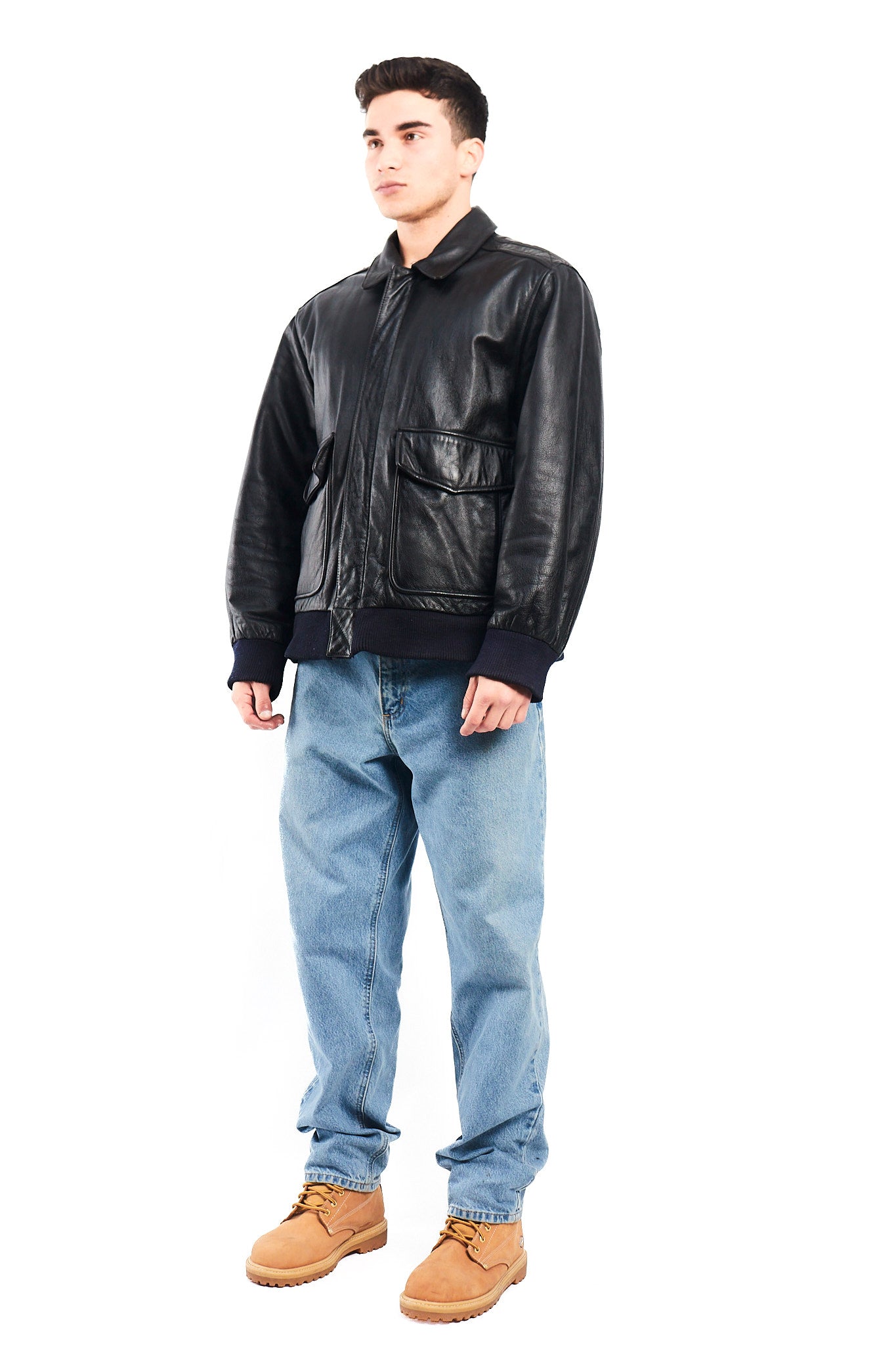 2000 Vintage A-2 Leather Flight Jacket (L)