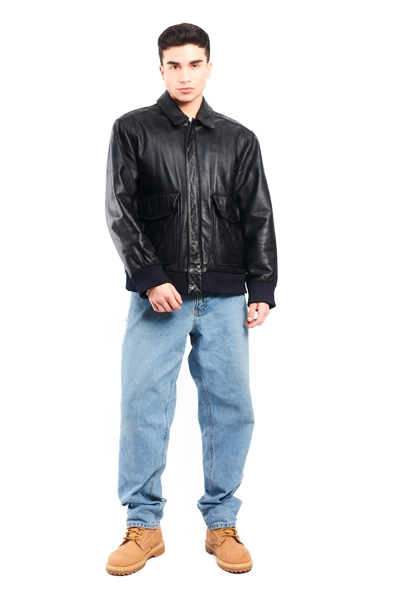 2000 Vintage A-2 Leather Flight Jacket (L)