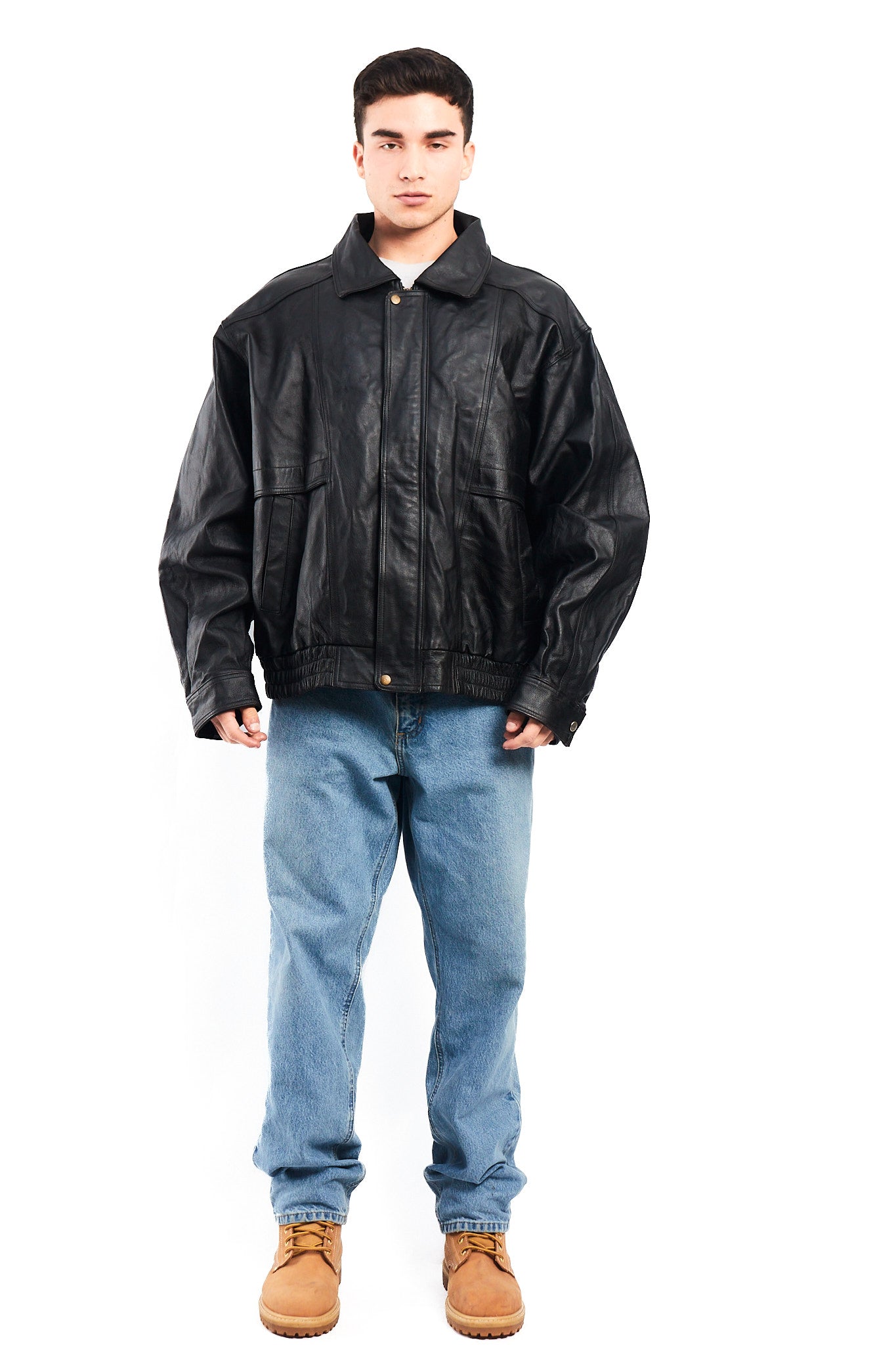 1990 Charles Klein Vintage Leather Bomber Jacket (XL)