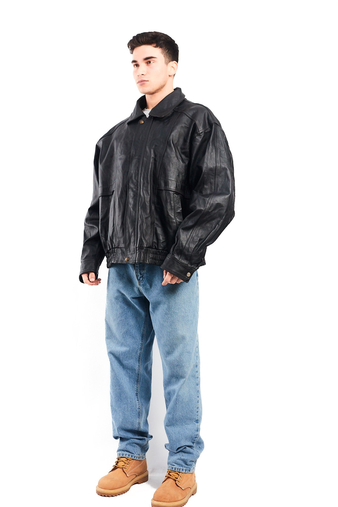 1990 Charles Klein Vintage Leather Bomber Jacket (XL)