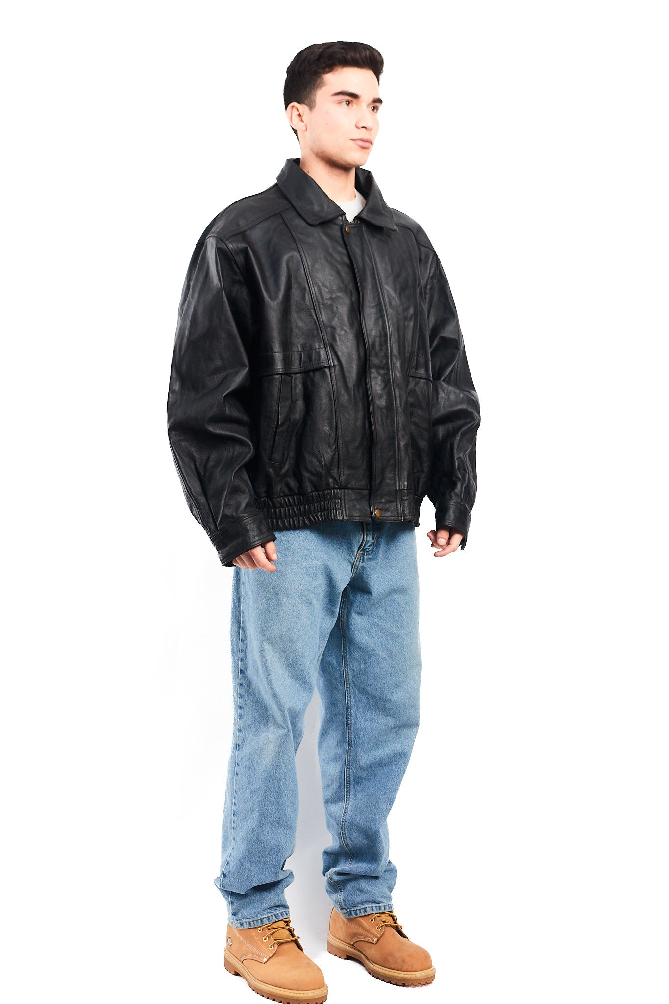 1990 Charles Klein Vintage Leather Bomber Jacket (XL)