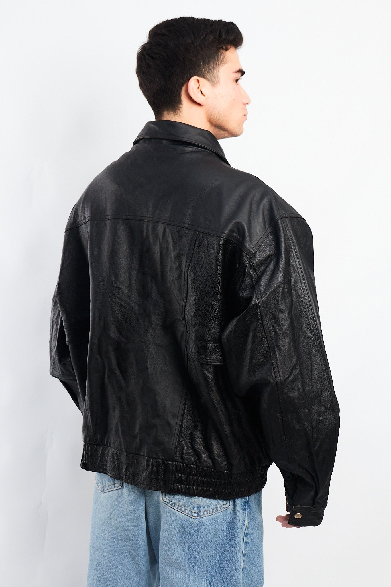 1990 Charles Klein Vintage Leather Bomber Jacket (XL)