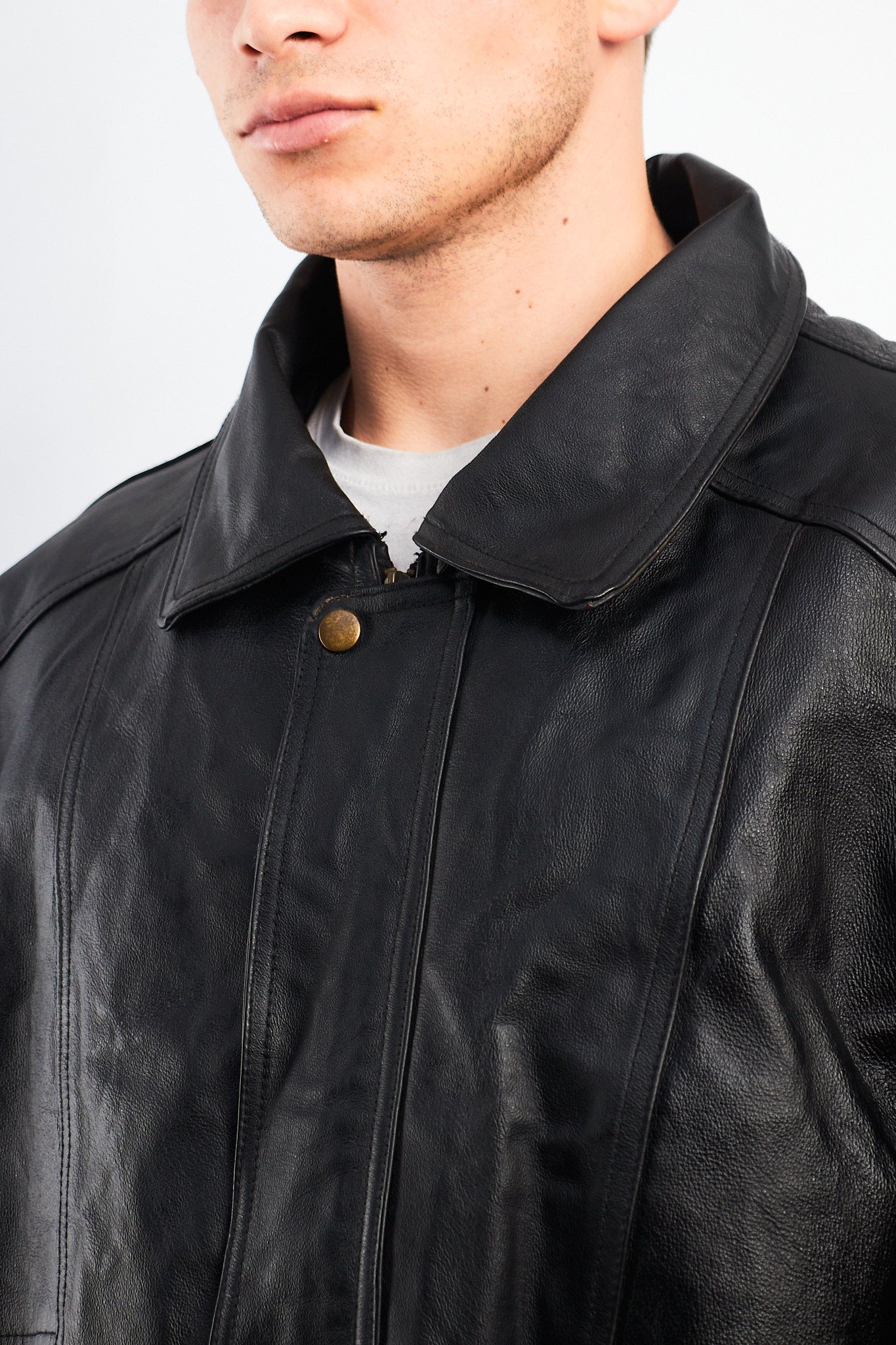 1990 Charles Klein Vintage Leather Bomber Jacket (XL)