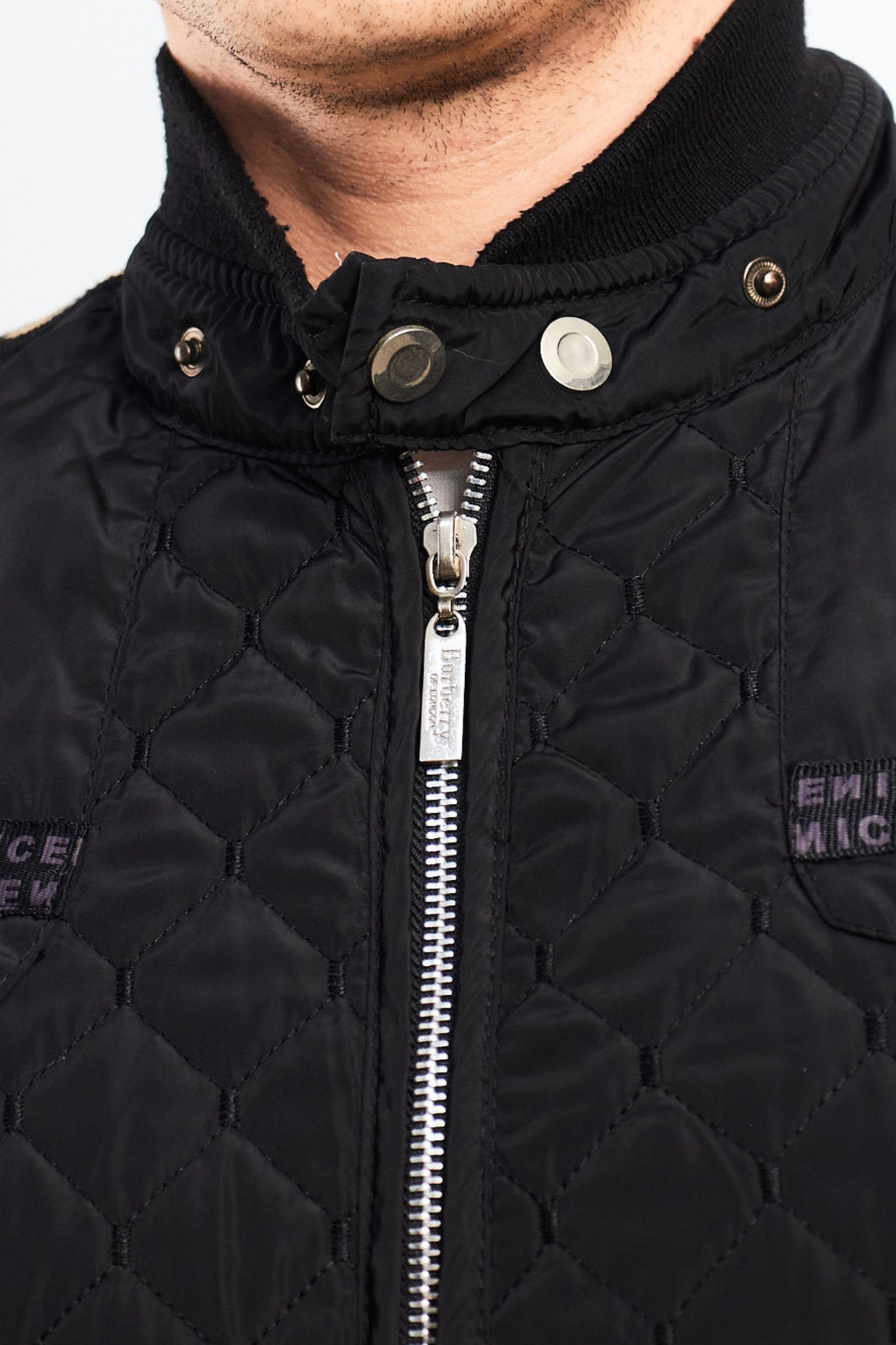 2000 Burberry Big Logo Puffer Jacket (S/M)