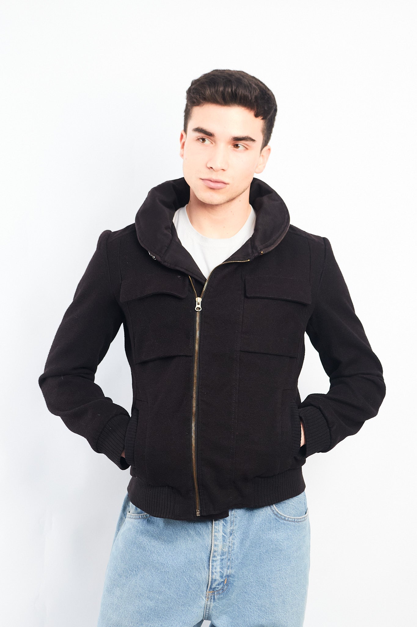 2000 Hugo Boss Wool Cargo Jacket (S)