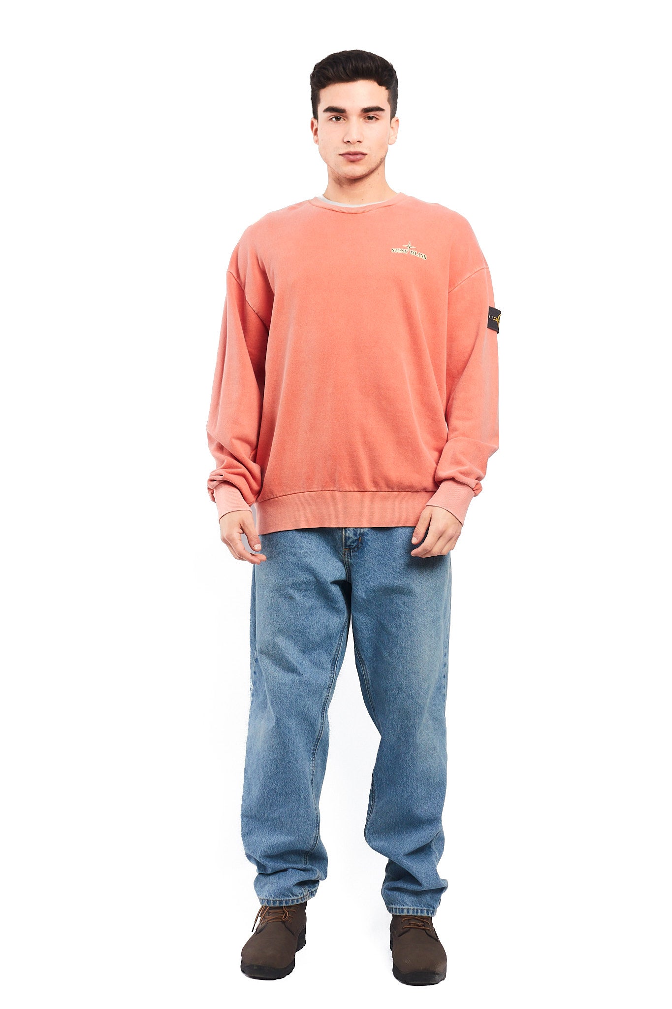 Vintage Stone Island Washed Salmon Crewneck (L/XL)