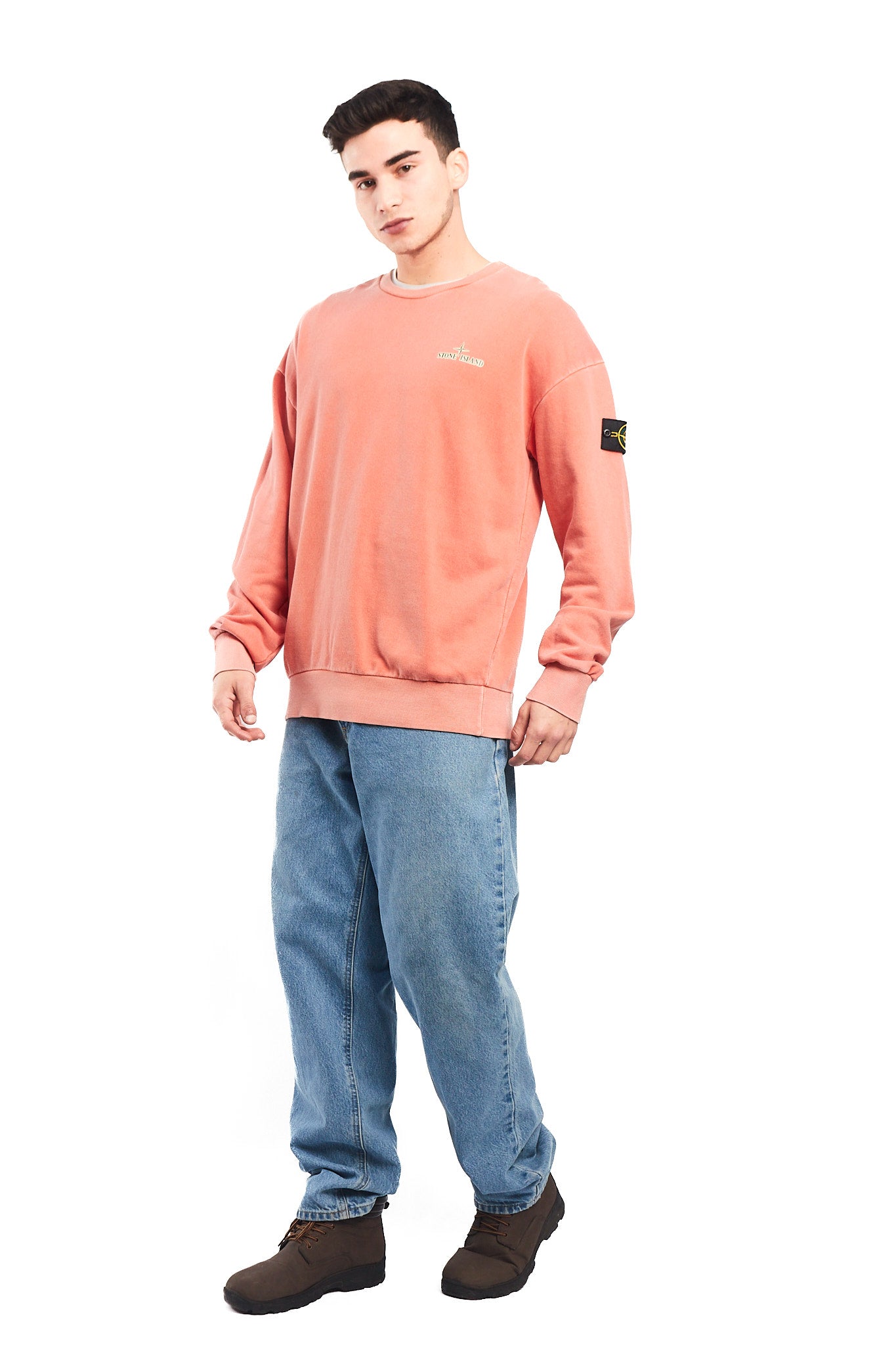 Vintage Stone Island Washed Salmon Crewneck (L/XL)