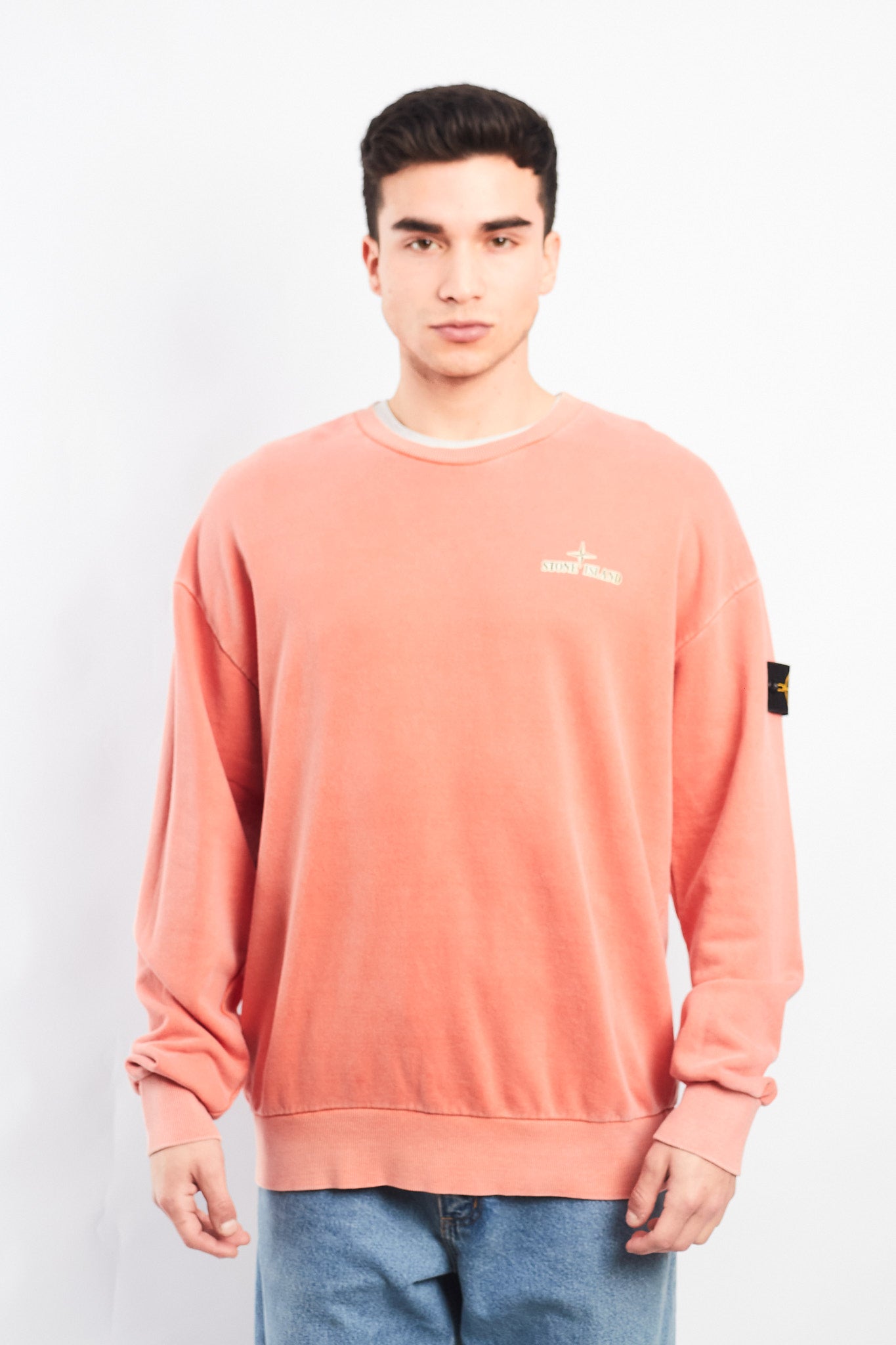 Vintage Stone Island Washed Salmon Crewneck (L/XL)