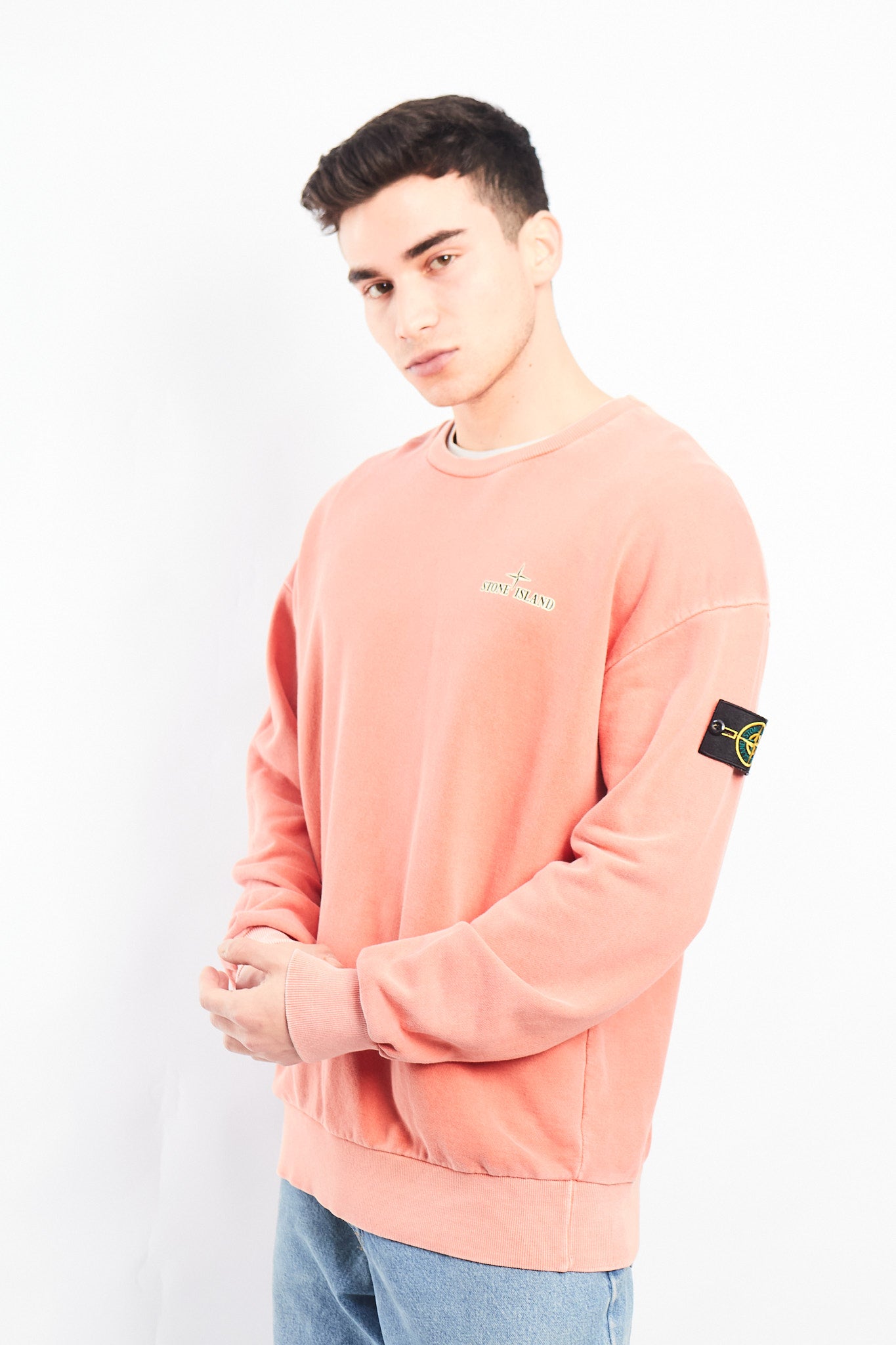 Vintage Stone Island Washed Salmon Crewneck (L/XL)