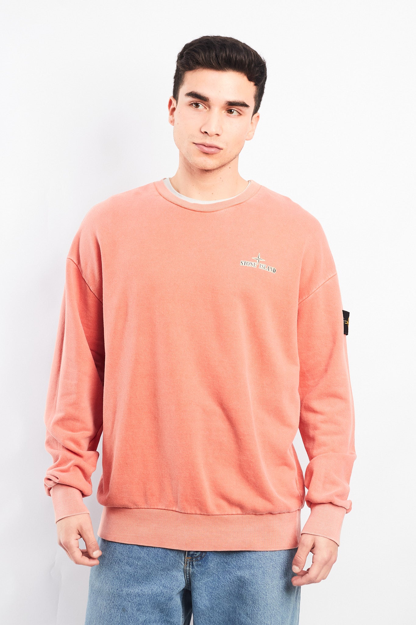 Vintage Stone Island Washed Salmon Crewneck (L/XL)