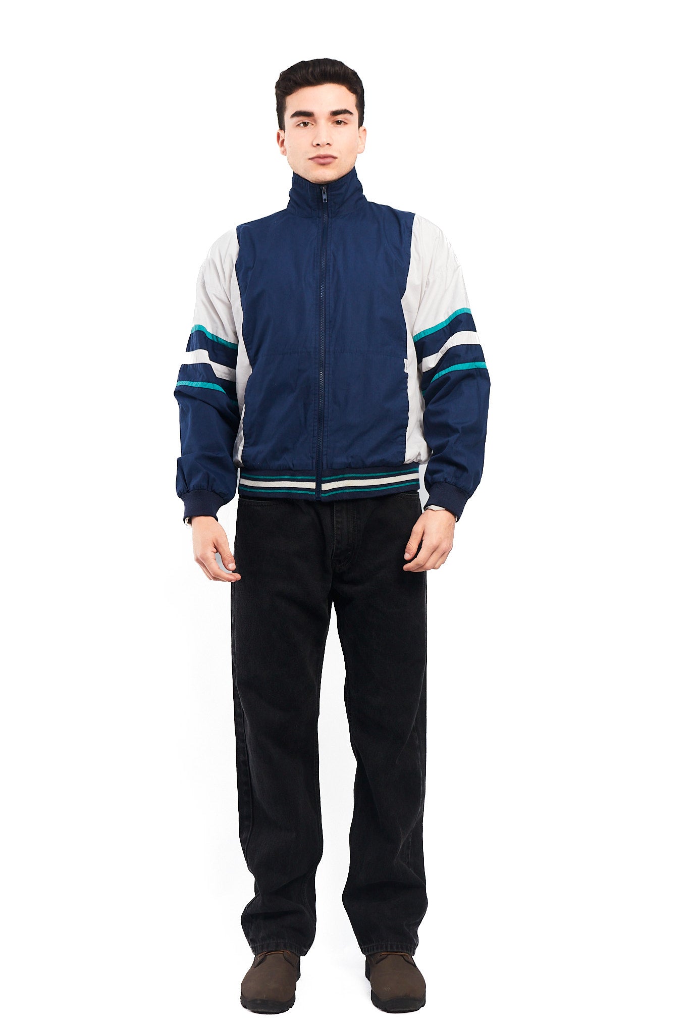 1990 Christian Dior Monsieur Colorblock Track Jacket (M)