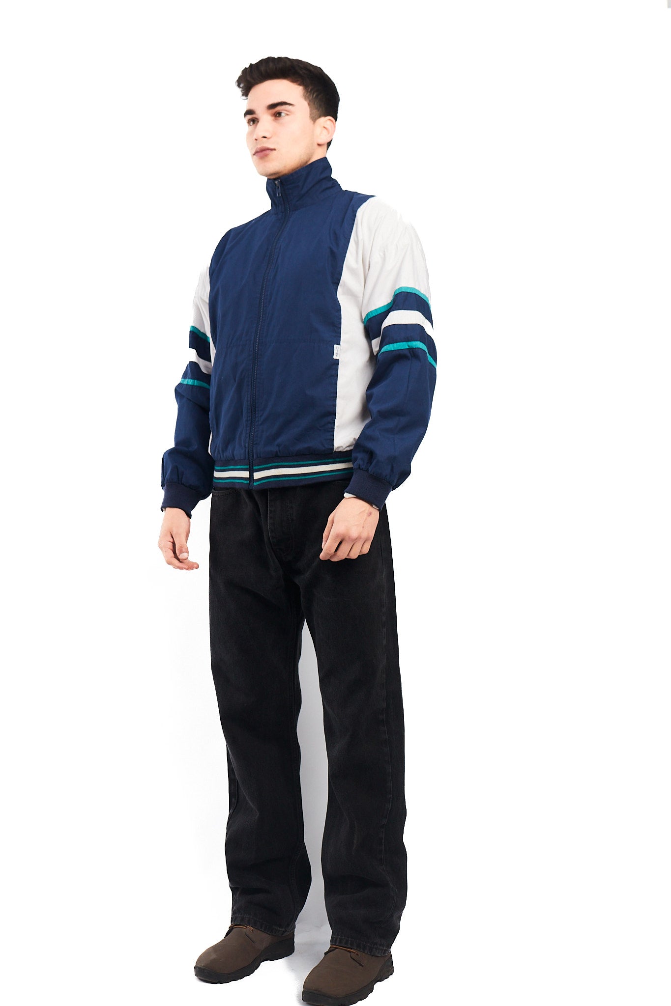 1990 Christian Dior Monsieur Colorblock Track Jacket (M)