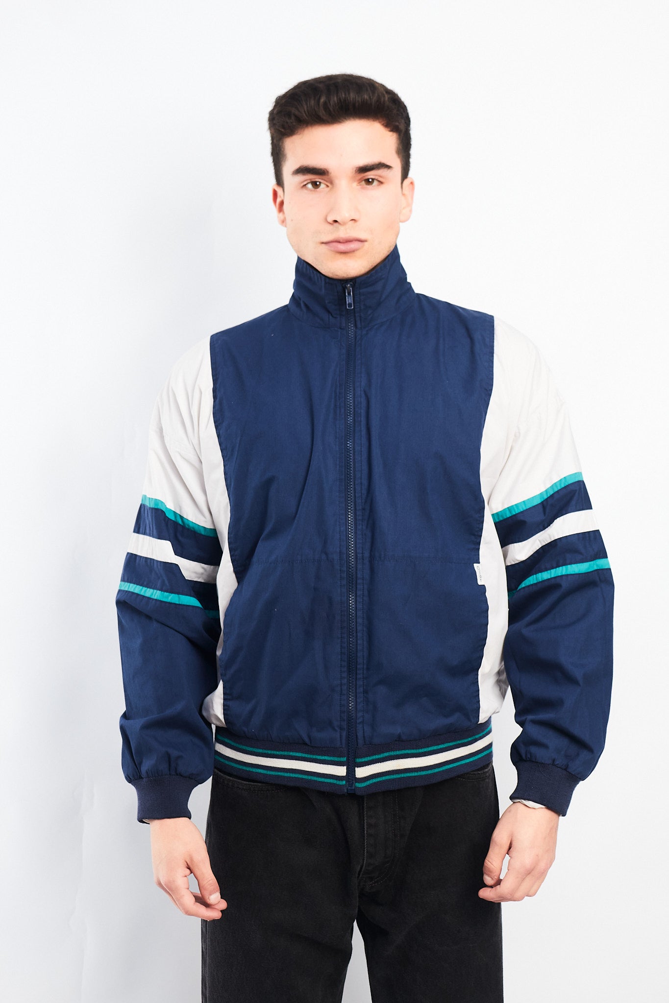 1990 Christian Dior Monsieur Colorblock Track Jacket (M)